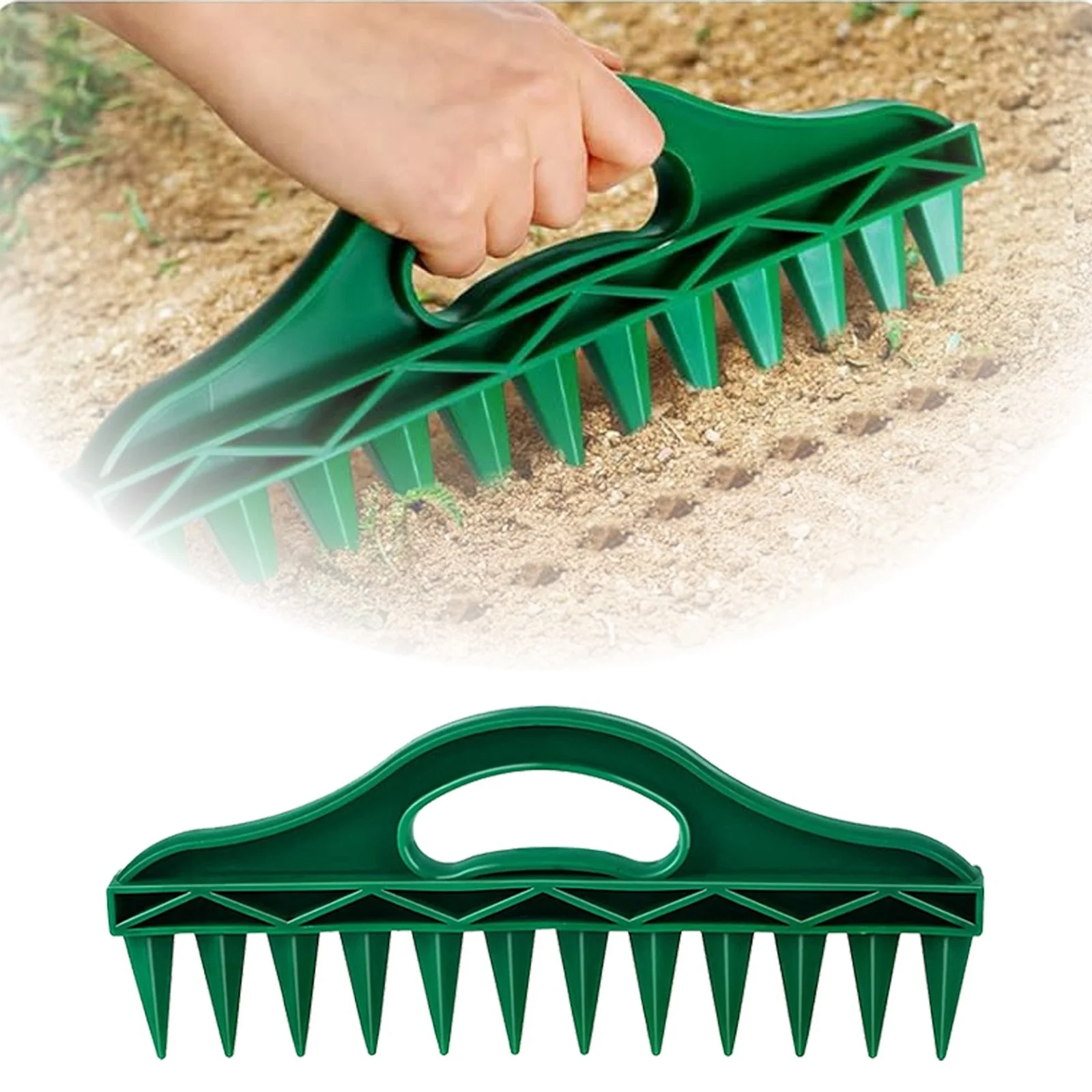 Sowing Dispenser Set 12 Hole In Soil Planter For Easy 10 20 Starting Trays Carrot Planter Organic Garden 5x5 Tray Corn Planter Germination Pad Sunny Grass Grass High Traffic Pellet Trays for