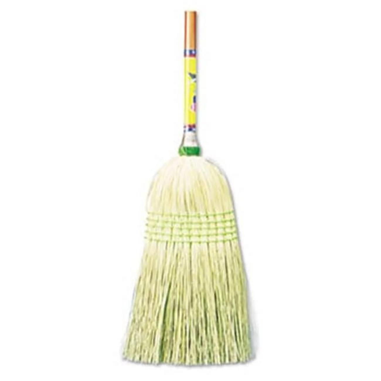 Unisan 926CEA Parlor Broom- Corn Fiber Bristles- 42'' Wood Handle- Natural
