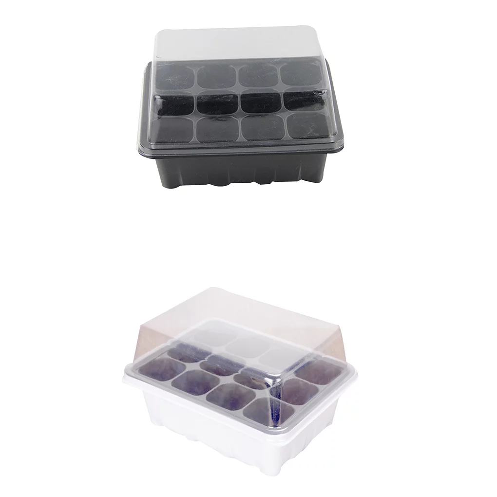 TureClos 3 Pcs/Set 12 Cells Seedling Trays Seed Starter Box Plant Flower Grow Starting Germination Pot