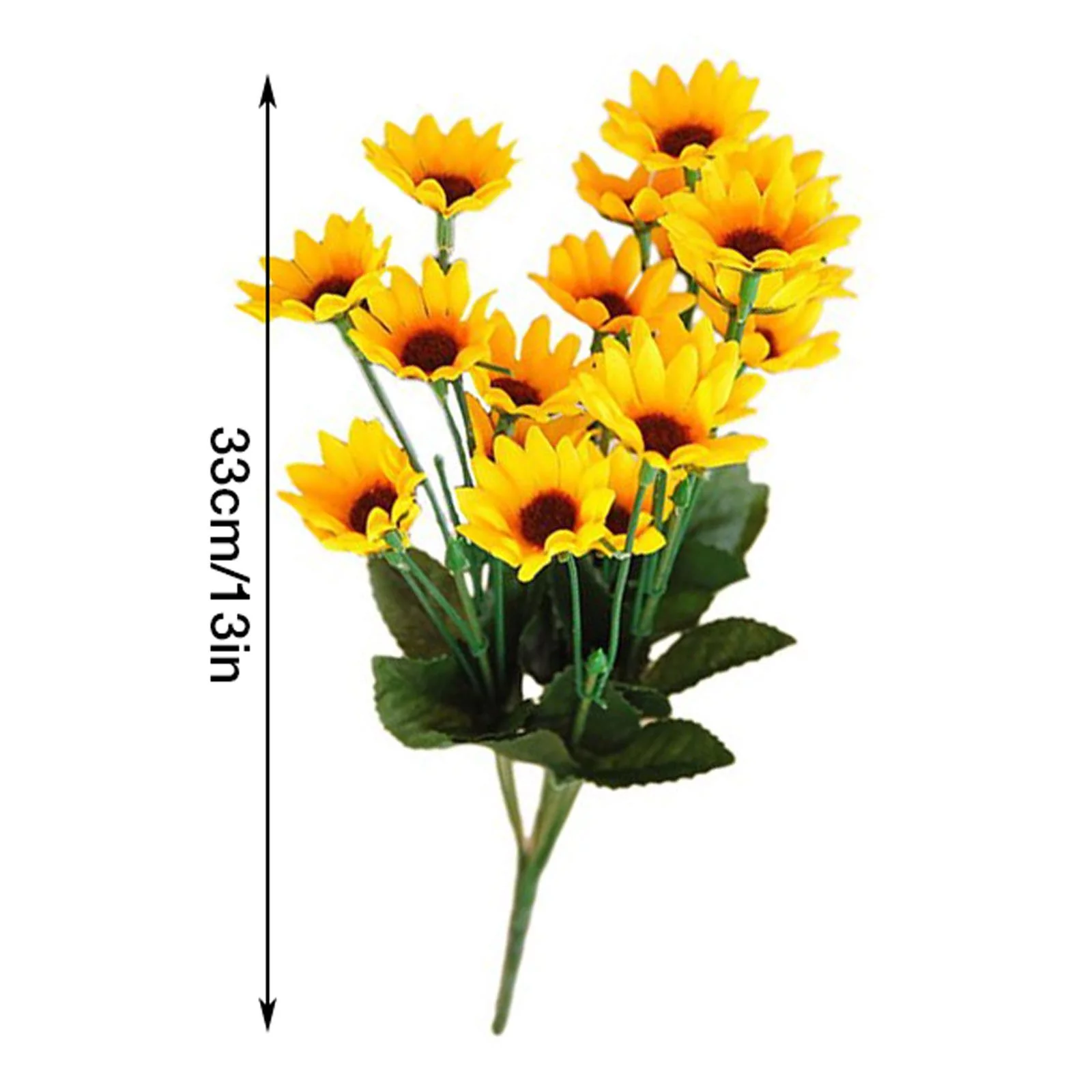 HALJEN Artificial Flowers Garland for Decoration Single Simulated Silk Flowers Artificial Flowers Living Room Decoration Floral Arrangement Sunflowers