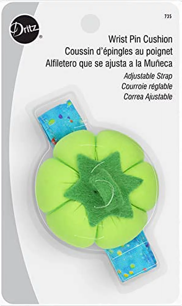 Dritz Wrist Tomato Pin Cushion with Adjustable Strap
