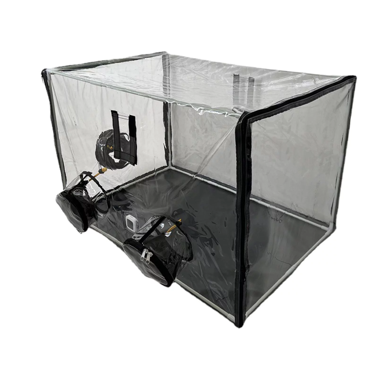 Mini Greenhouse Pouch 3 Vent Durable Foldable Growing Pot Plant Planting Pouch for Vegetable Greenhouse Back Porch Yard Roofs