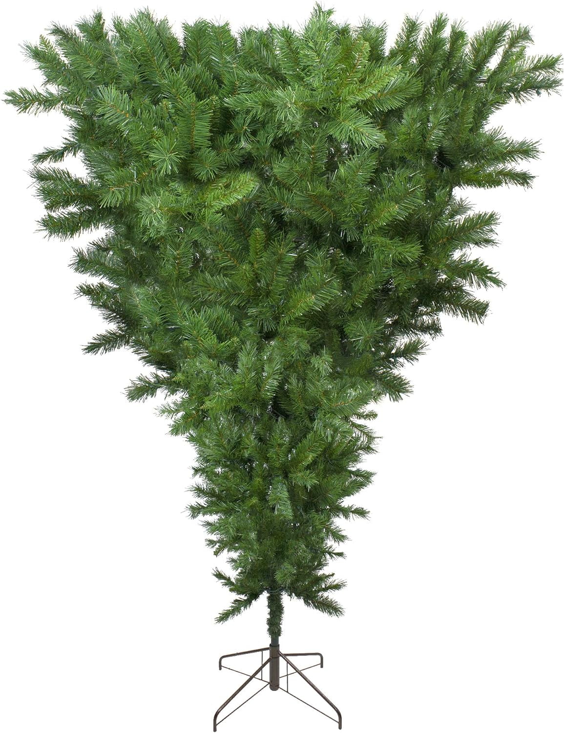 Modern Green Sugar Pine Upside Down Christmas Tree (924 Branch Tips, 57'' Base Diameter) by