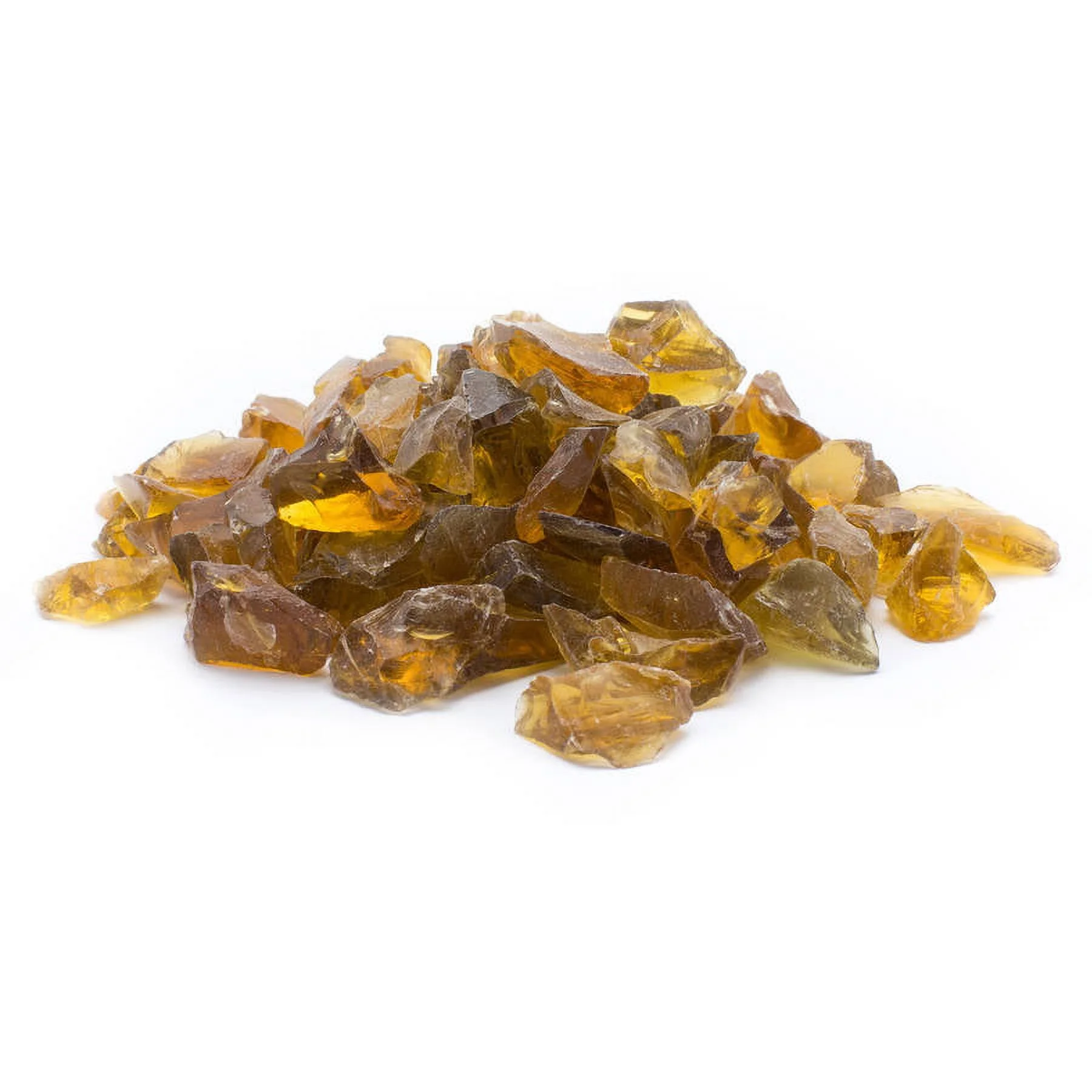 Dragon Glass 10 lb Chestnut Brown Landscape & Fire Pit Glass, 1/2