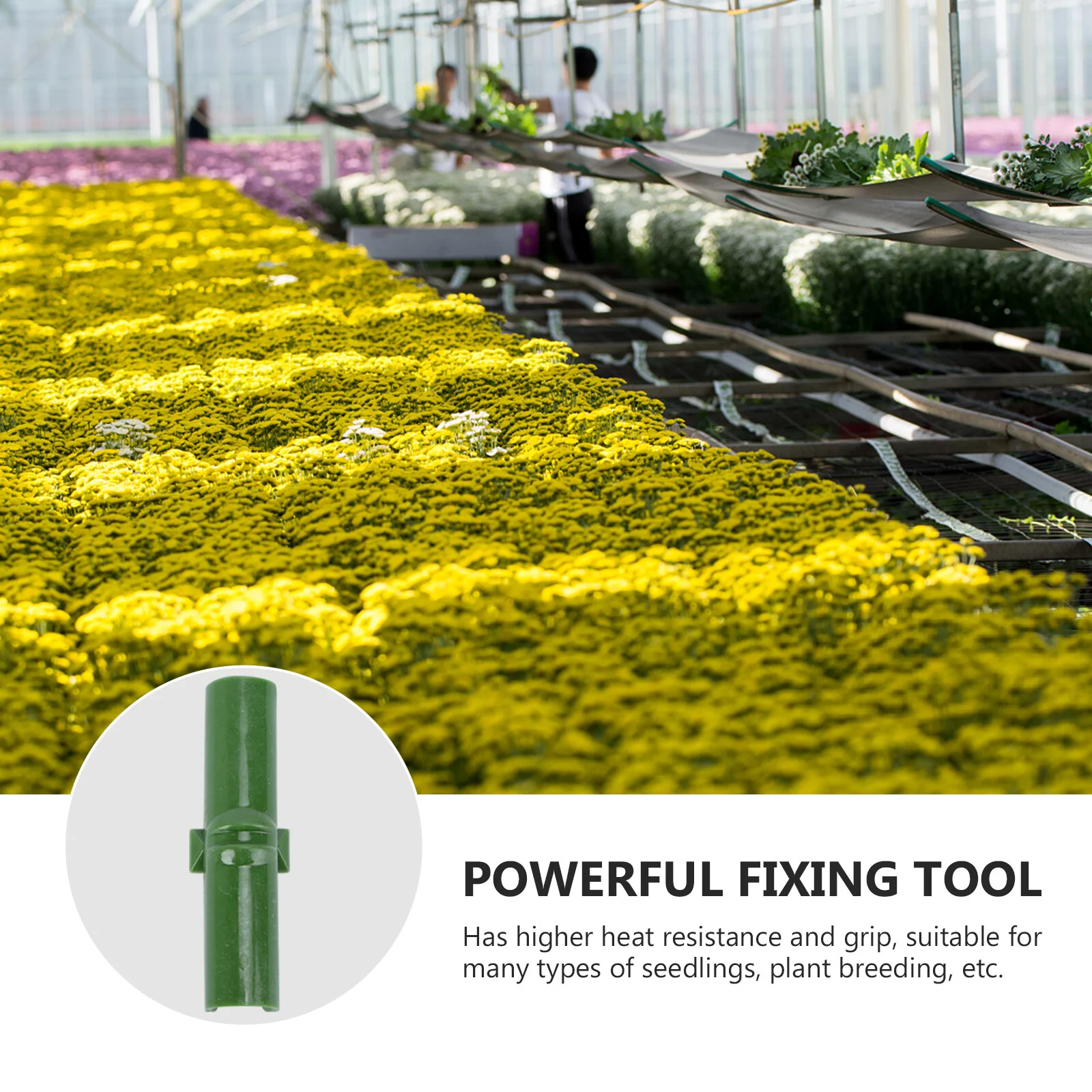 Gongxipen 50Pcs Greenhouse Pipe Buckle Plant Cover Netting Tunnel Buckle (11mm)