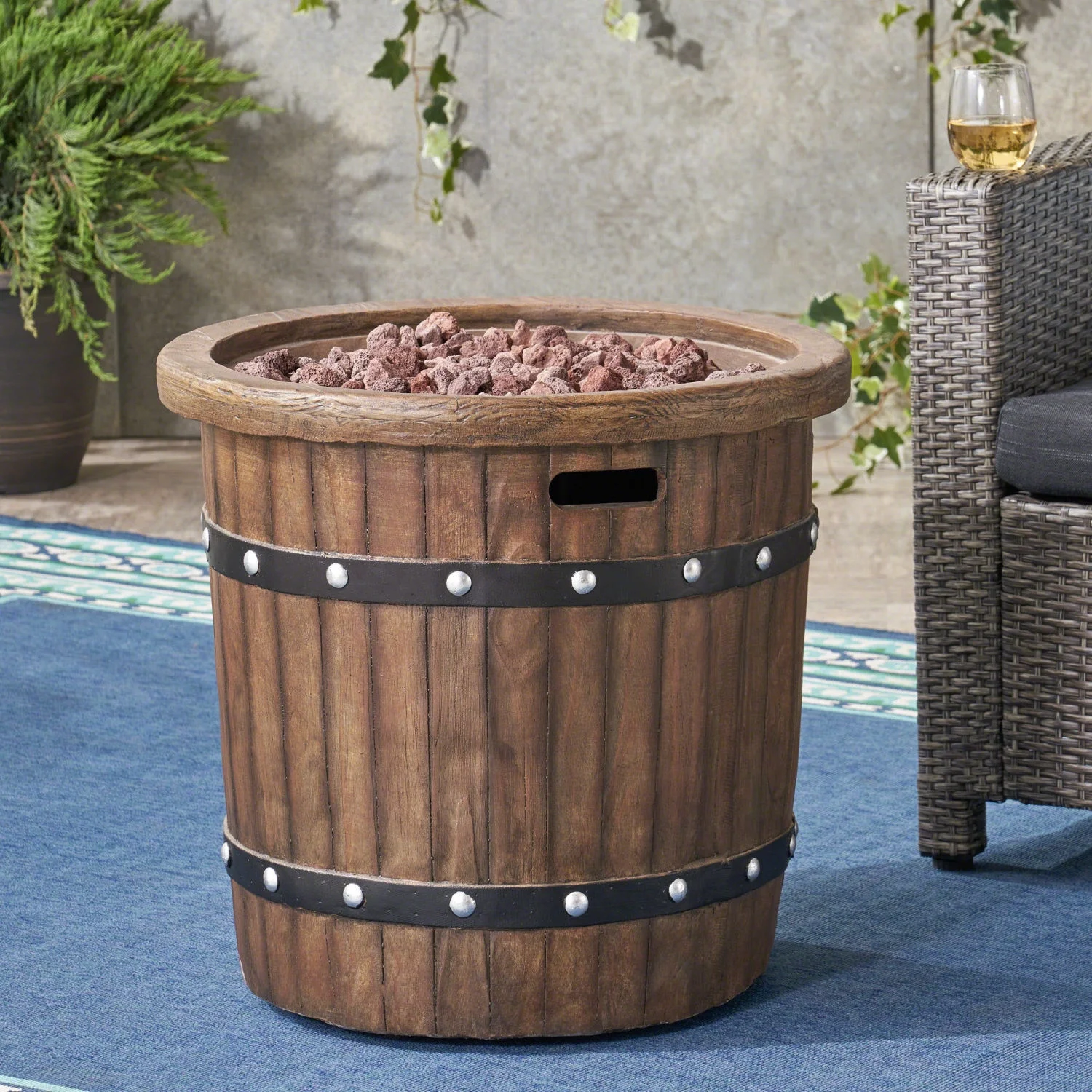 ROUND 25” MGO FIRE PIT - 40 000 BTU