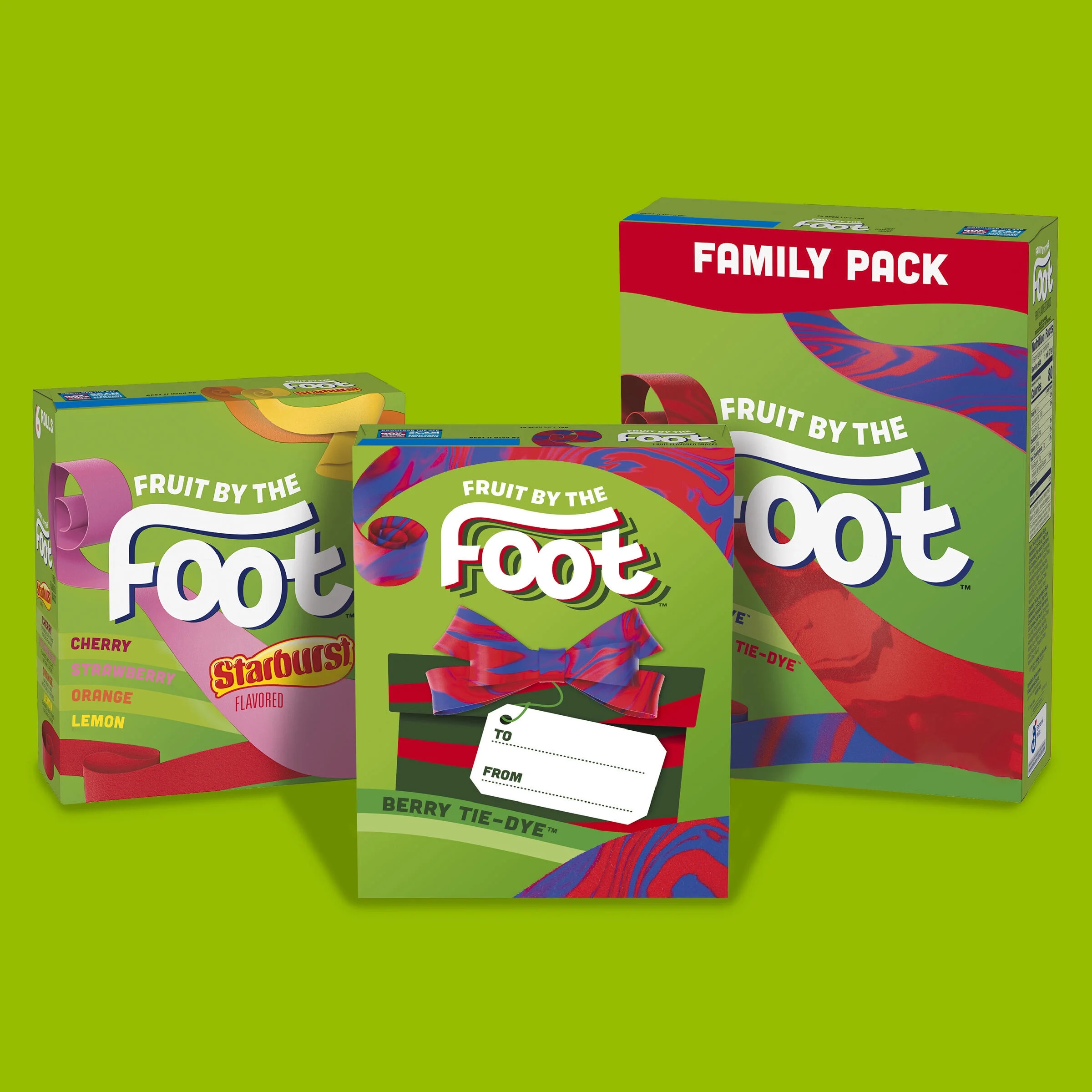 Fruit by the Foot Holiday Fun Book Berry Tie-Dye 4 Count