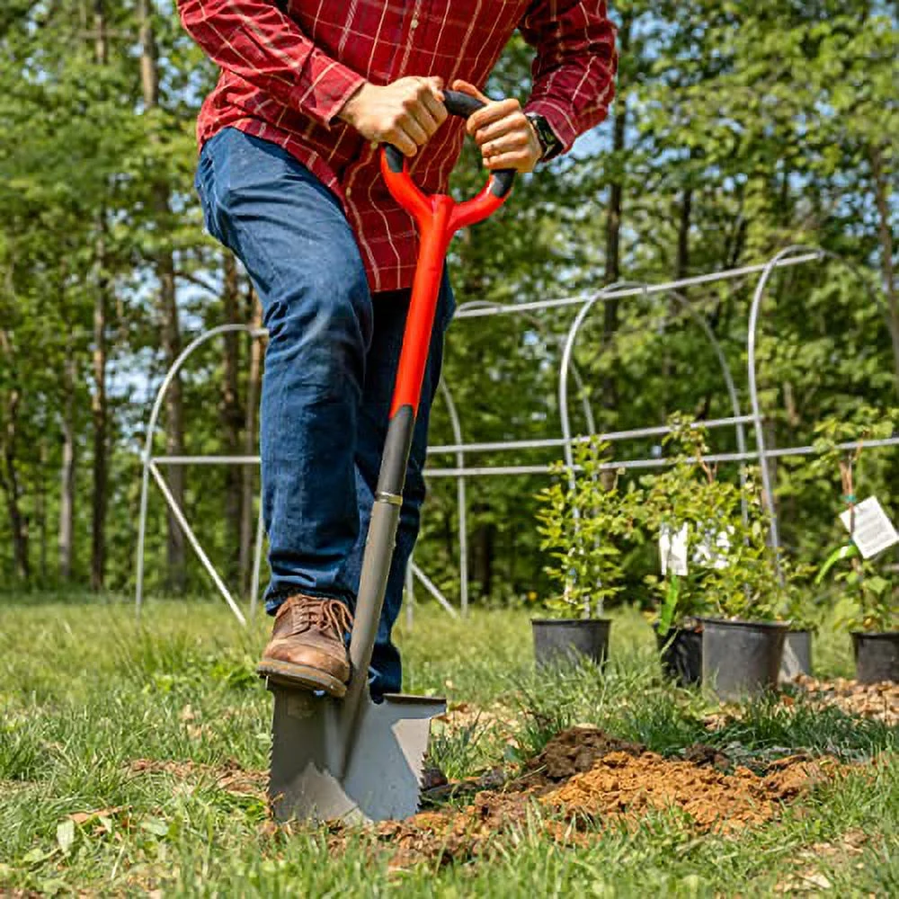Round Head Shovel, Red