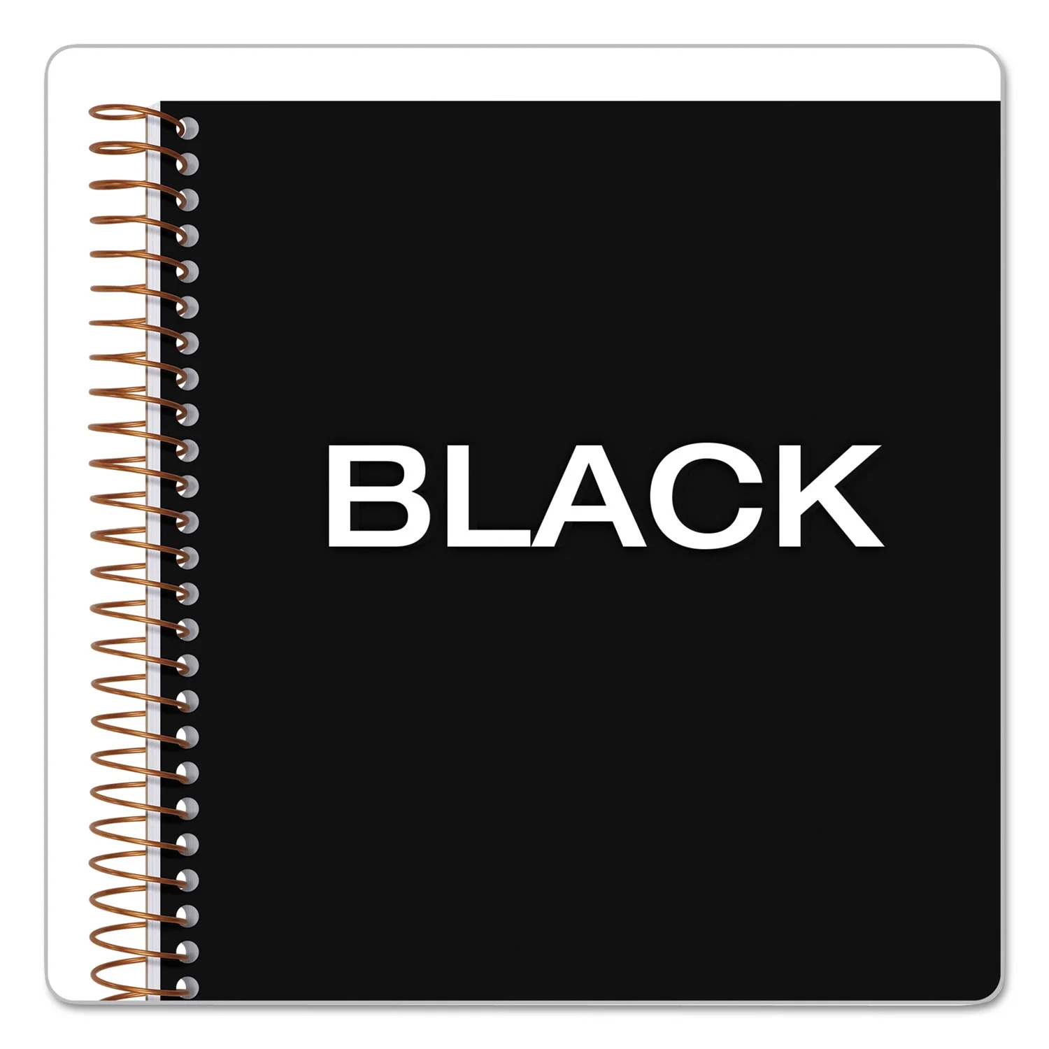 JEN Action Planner, Narrow Rule, Black Cover, 8.5 x 6.75, 100 Sheets