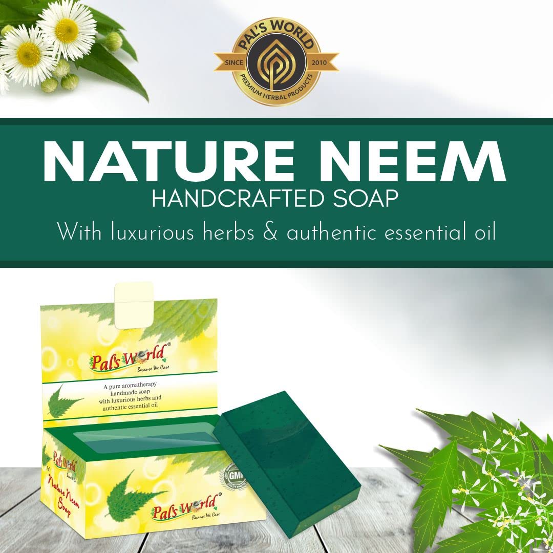 Pal'S World Nature Neem Organic Herbal Soap (Pack Of 5)