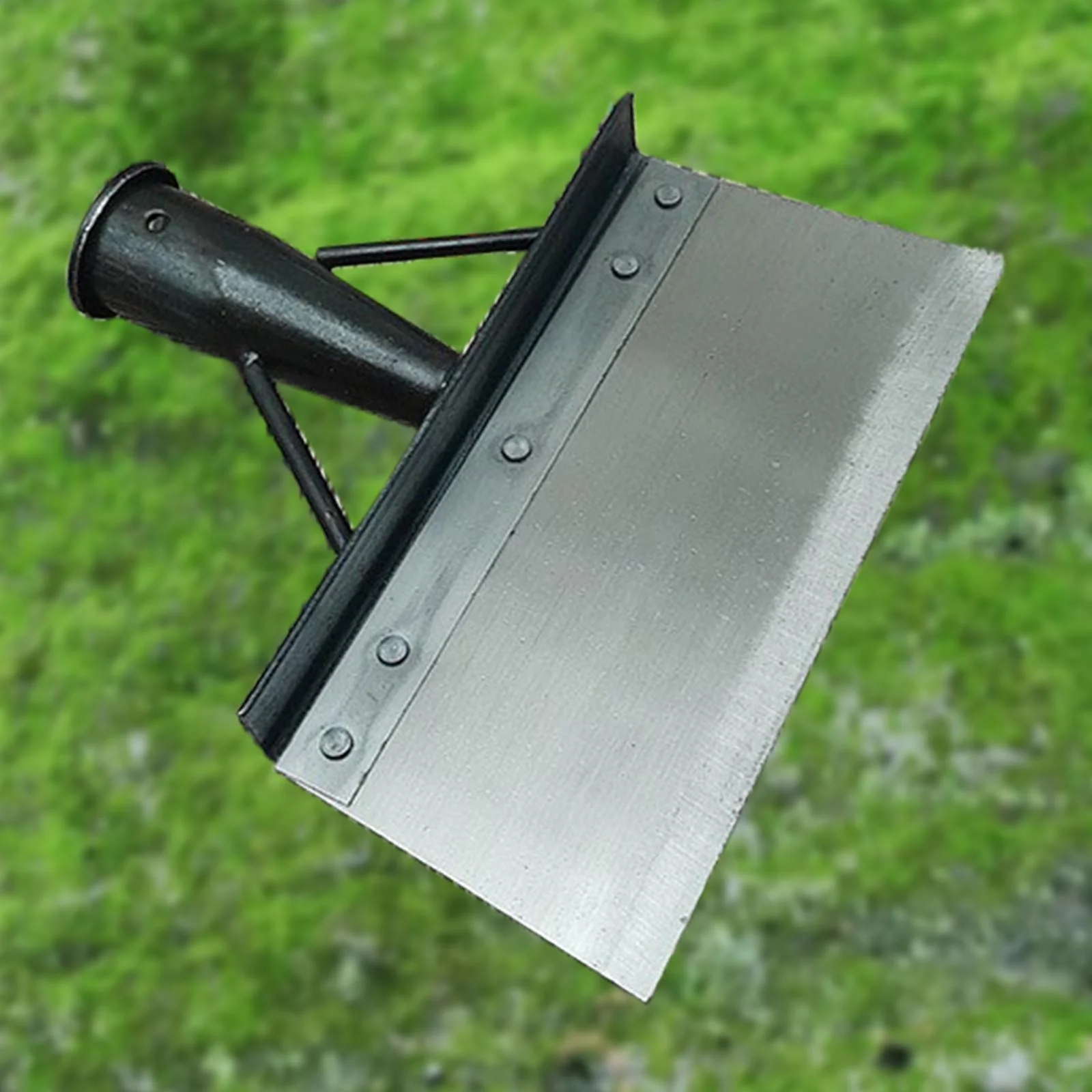 Multifunctional Cleaning Spade Head/ Outdoor Garden Cleaning Spade Garden Tool/ Manganese Steel Flat Spade for Landscaping 20cm