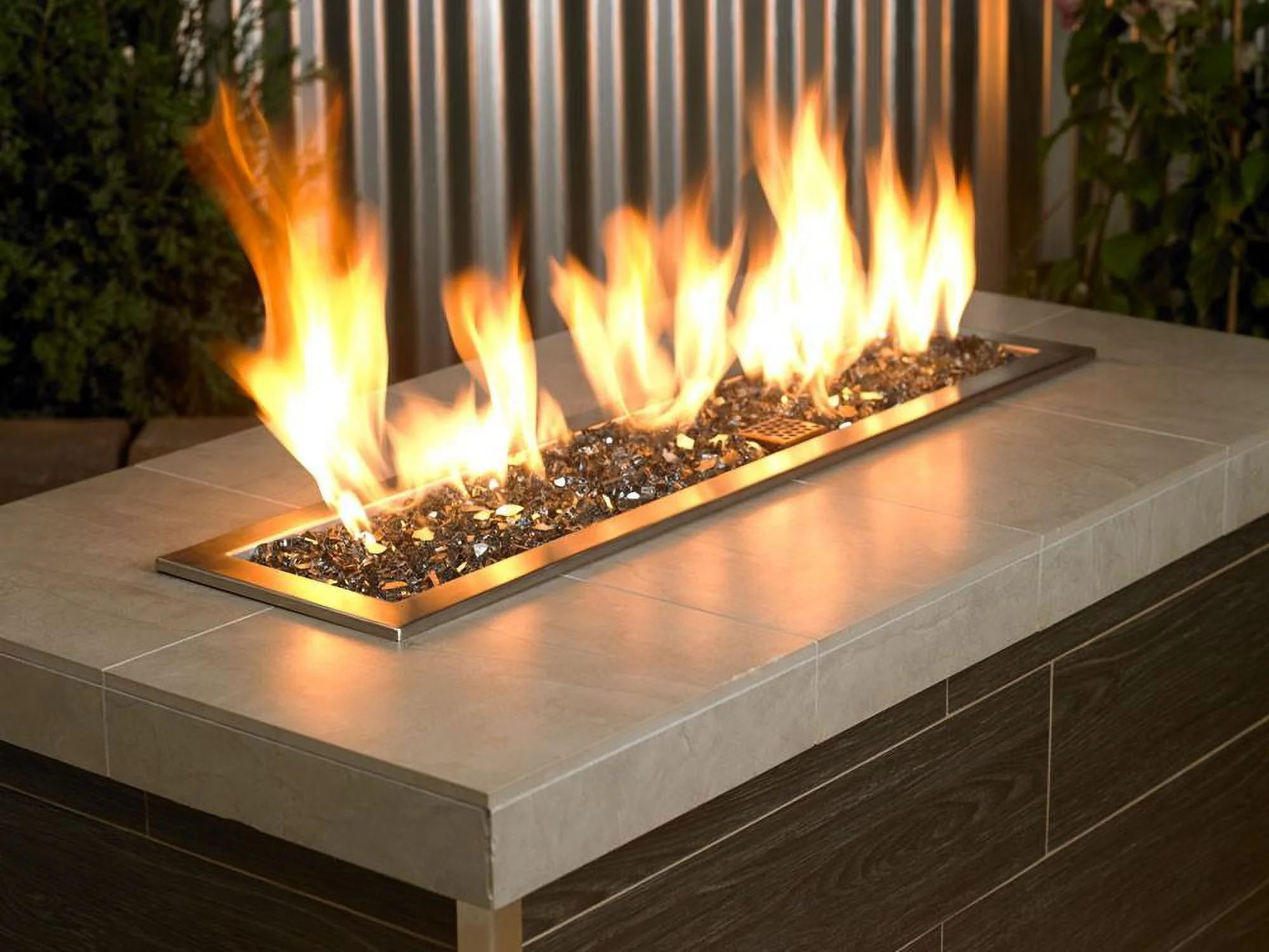 American Fire Glass  0.25 in. Gray Reflective Fire Glass - 10 lbs