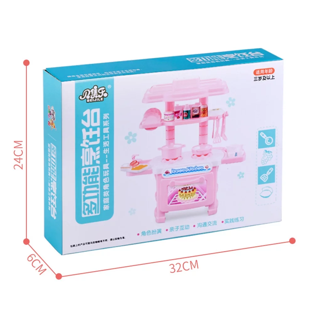 Dido Kids Kitchen Toys Pretend Play Cooking Toys Tableware Sets Baby Toddlers Kitchen Simulation Toys