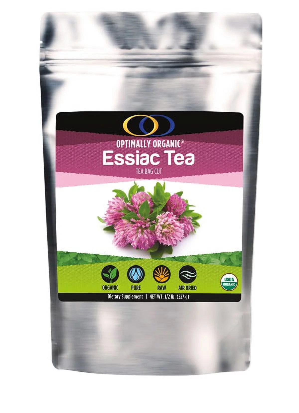 Optimally Organic Essiac Tea for Strainer Tea-Bag Cut Herbs - Immune System Support & Defense Booster