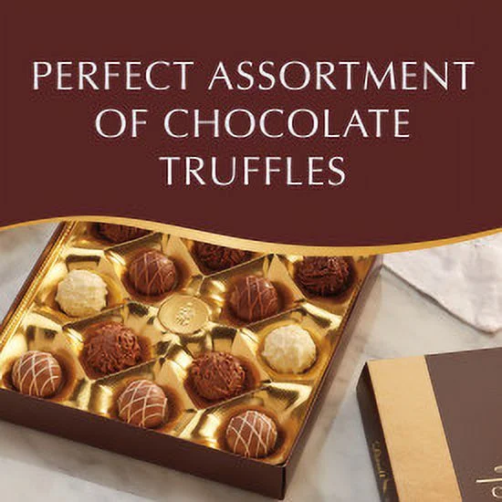 Lindt Gourmet Chocolate Truffles Gift Box, 2.8 oz.