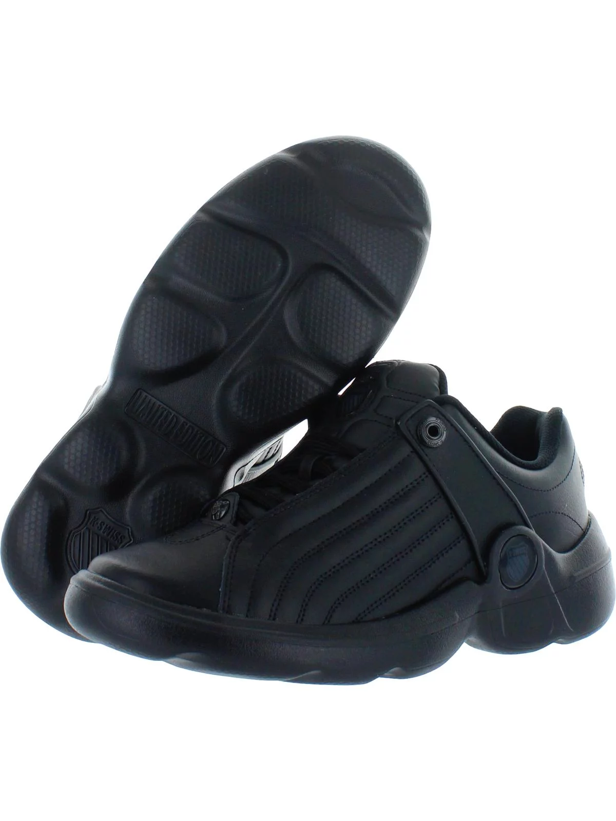 K-Swiss Mens Chilton Low Top Casual Sneakers Black 9.5 Medium (D)