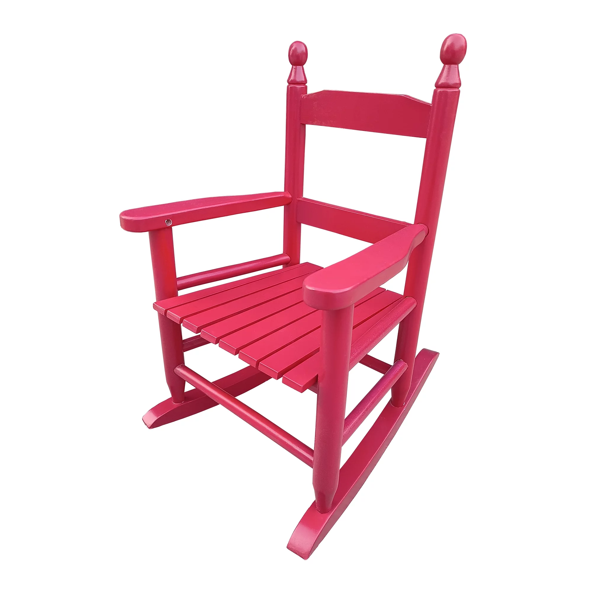 Children's rocking，All-Weather Porch Rocking Chair for Lawn, Backyard, Indoor, Garden，rose red
