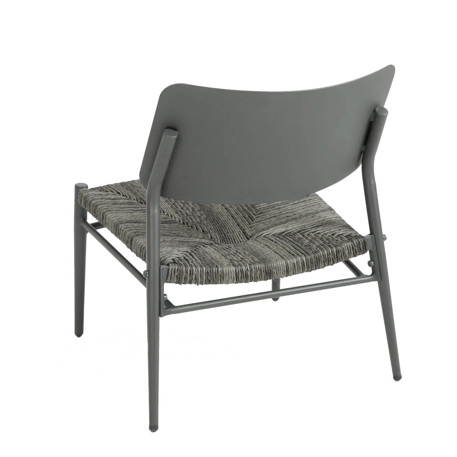 Aluminium 3 Piece Patio Set Bistro Table and Chairs Set   Backyard  Garden  Living Room  Light Gray