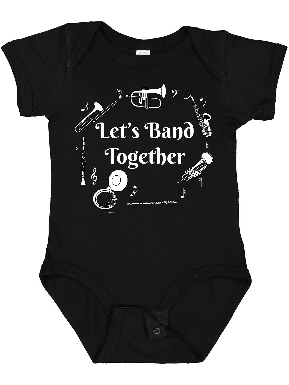 Inktastic Band Together White Text Boys or Girls Baby Bodysuit