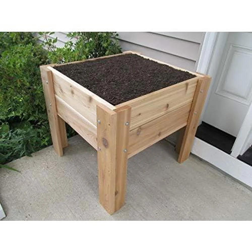 Elevated Cedar Planter 28