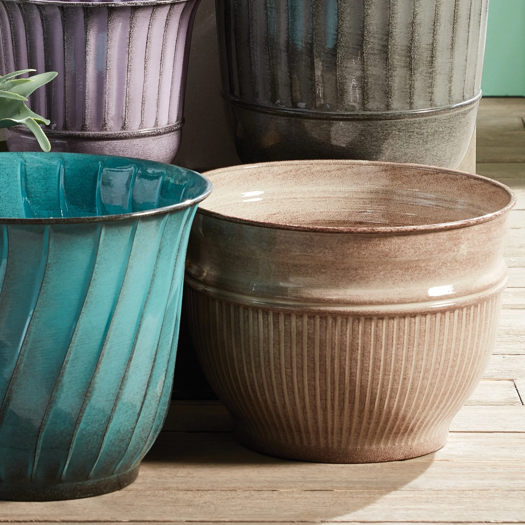 Camelia Pots, Set Of 3