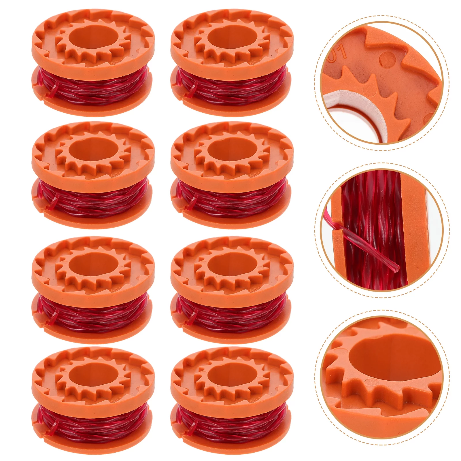 8pcs Mowing Trimmer Rope Grass Trimmer Line String Trimmer Line Weed Eater String