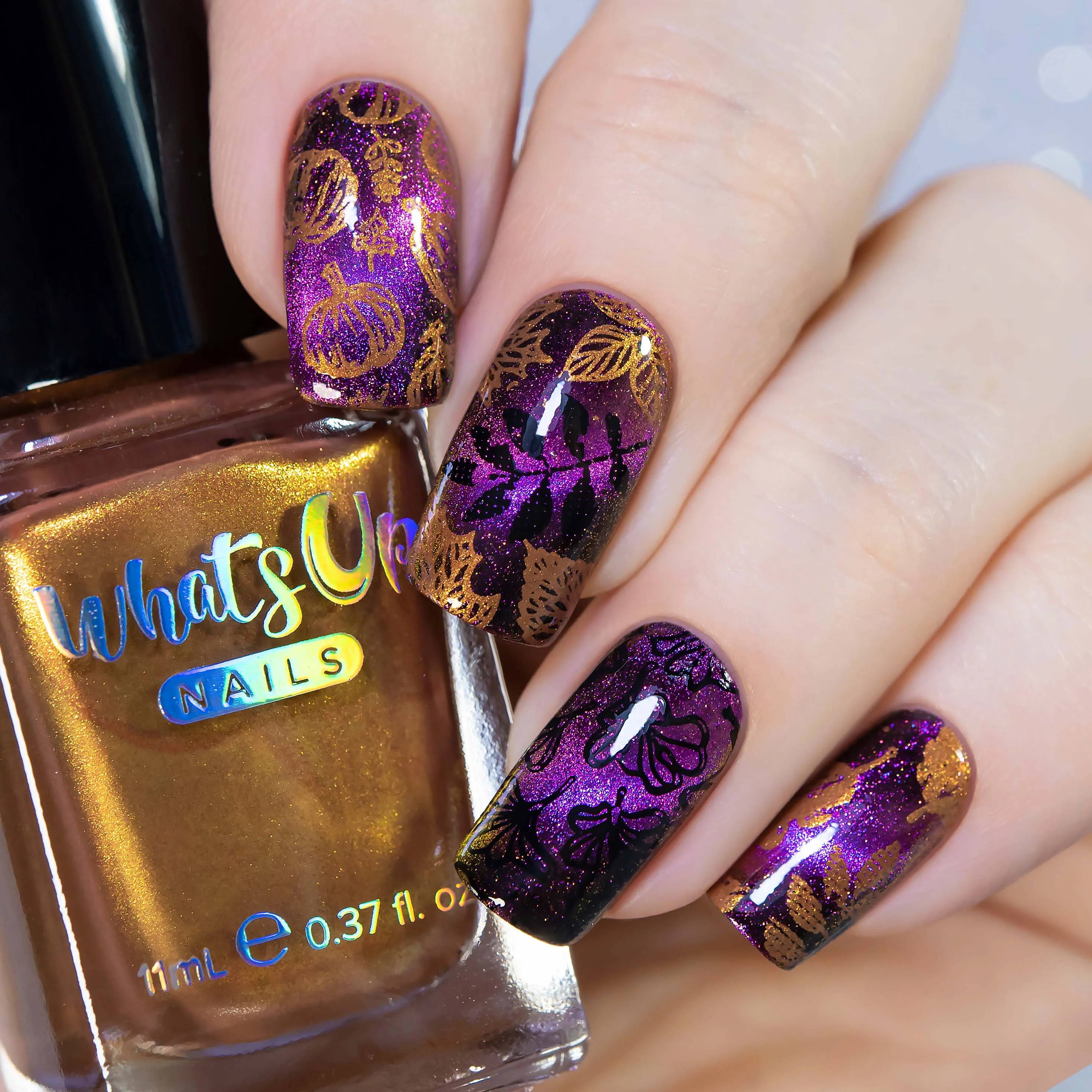 Whats Up Nails B071 The Whole Nine Gourds Metal Stamping Plate for Nail Art Design