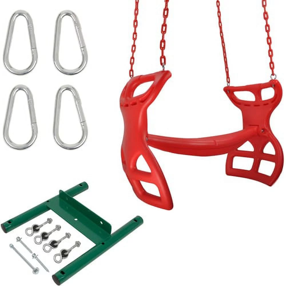 Swing Set Stuff Inc. Glider with Coated Chain Kit Red