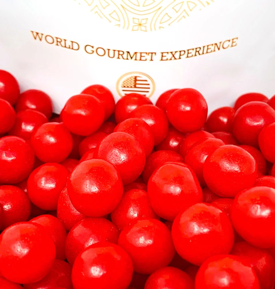 SweetGourmet Jersey Sweet and Sour Cherry Balls Bulk Chewy Candy | 1 Pound