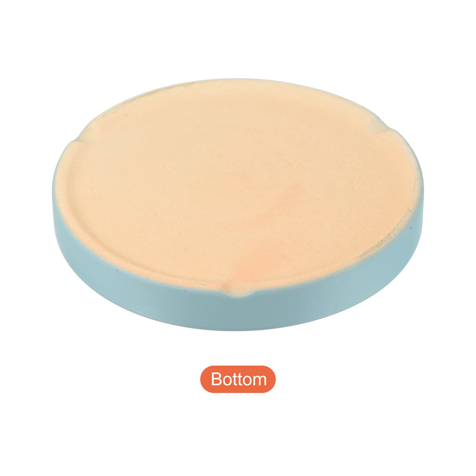 Plant Pot Saucers 4.5 Inch, 2 Pack Ceramic Round Flower Drip Tray for Indoor Outdoor, Turquoise