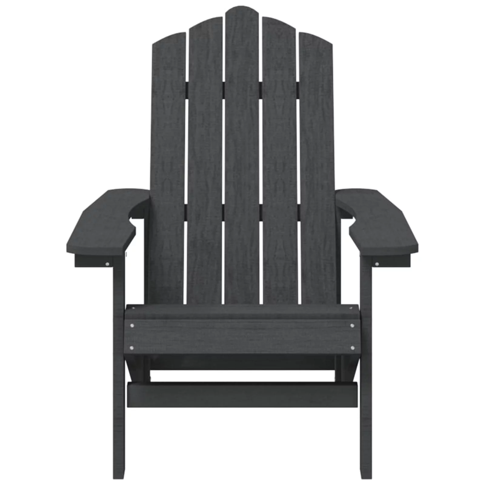 Walmeck Patio Adirondack Chair HDPE Anthracite