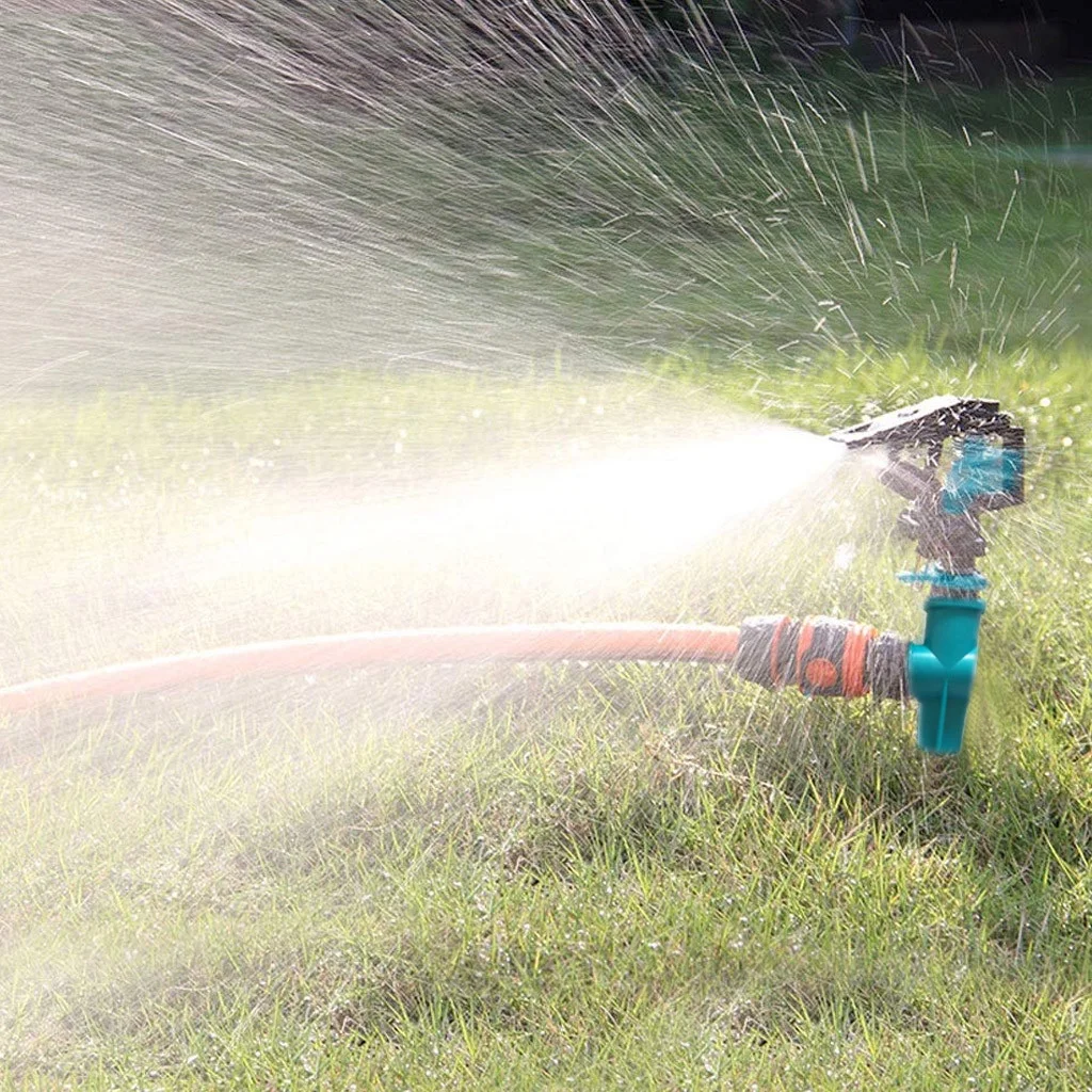 Rotating Impulse Sprinkler Garden Lawn Grass Watering System Water Hose Spray