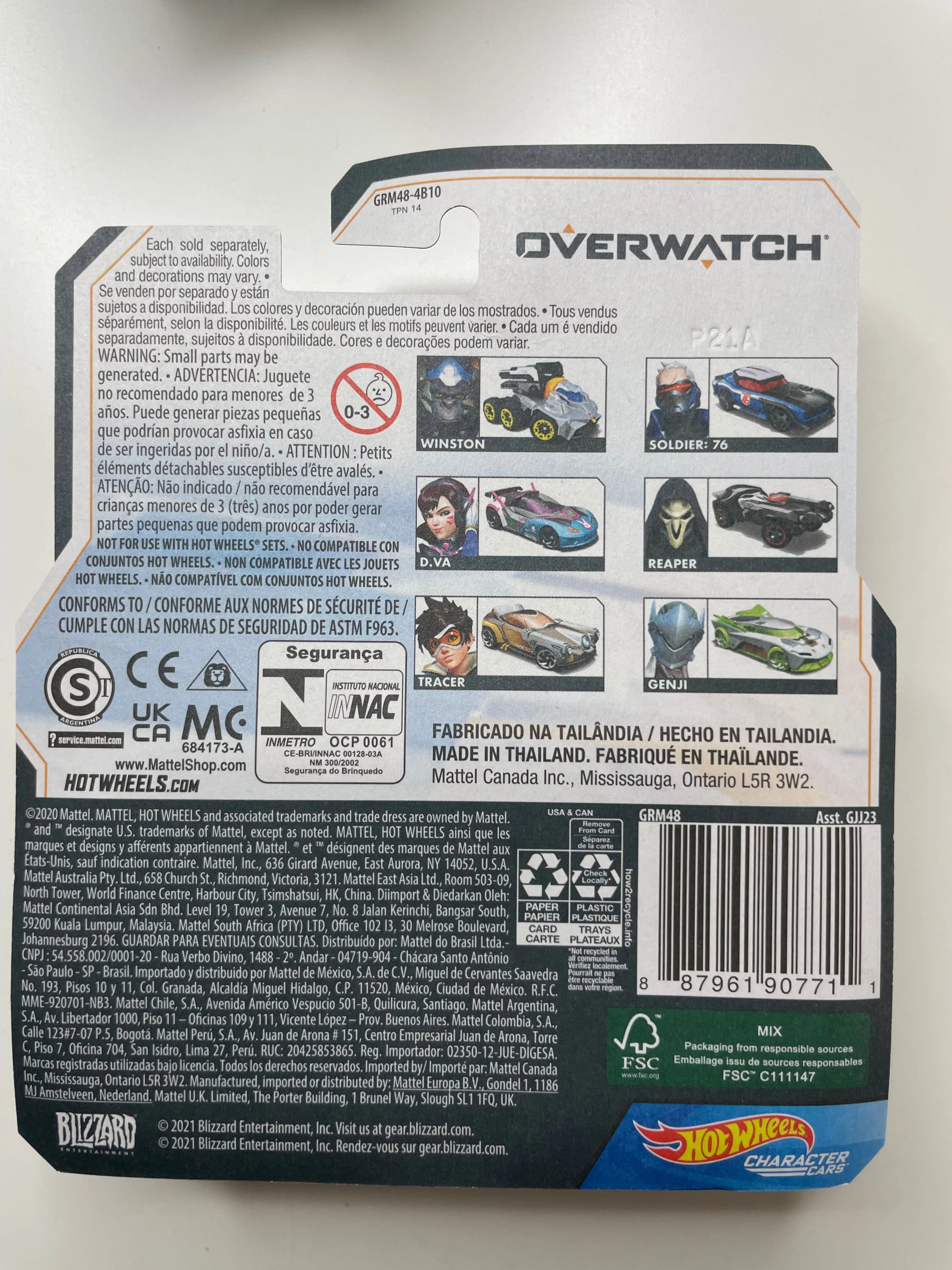 Hot Wheels Gaming Character Cars - Overwatch - Reaper