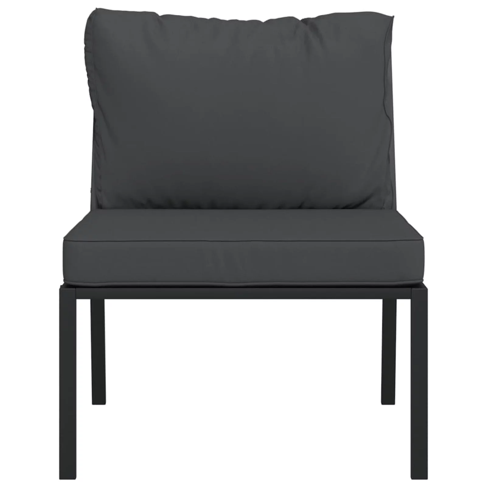 Aibecy Patio Chairs with Gray Cushions 2 pcs 23.6