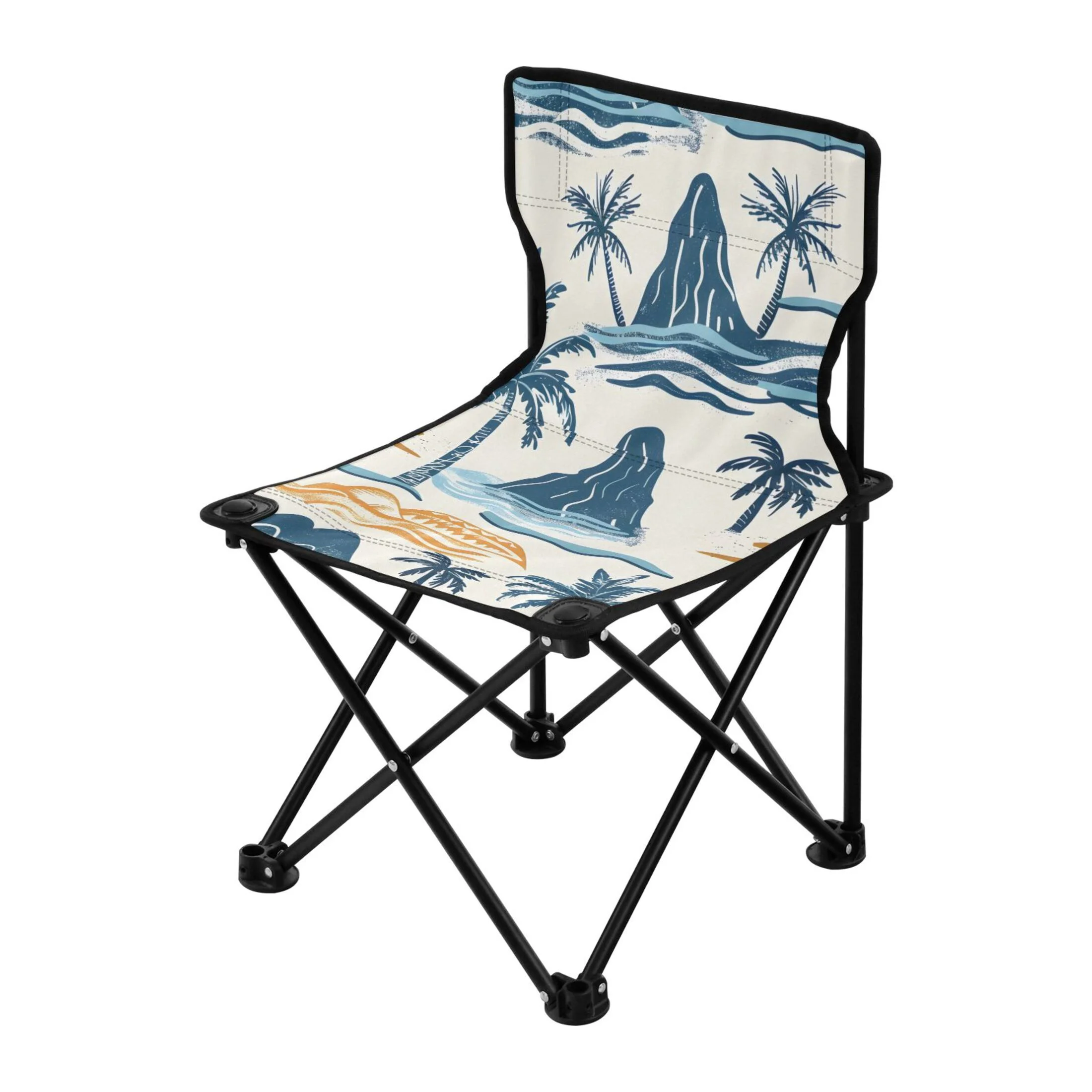 Summer Island Tree Portable Camping Chair Small for Kids Outdoor Folding Beach Chair Fishing Chair Lawn Chair with Carry Bag