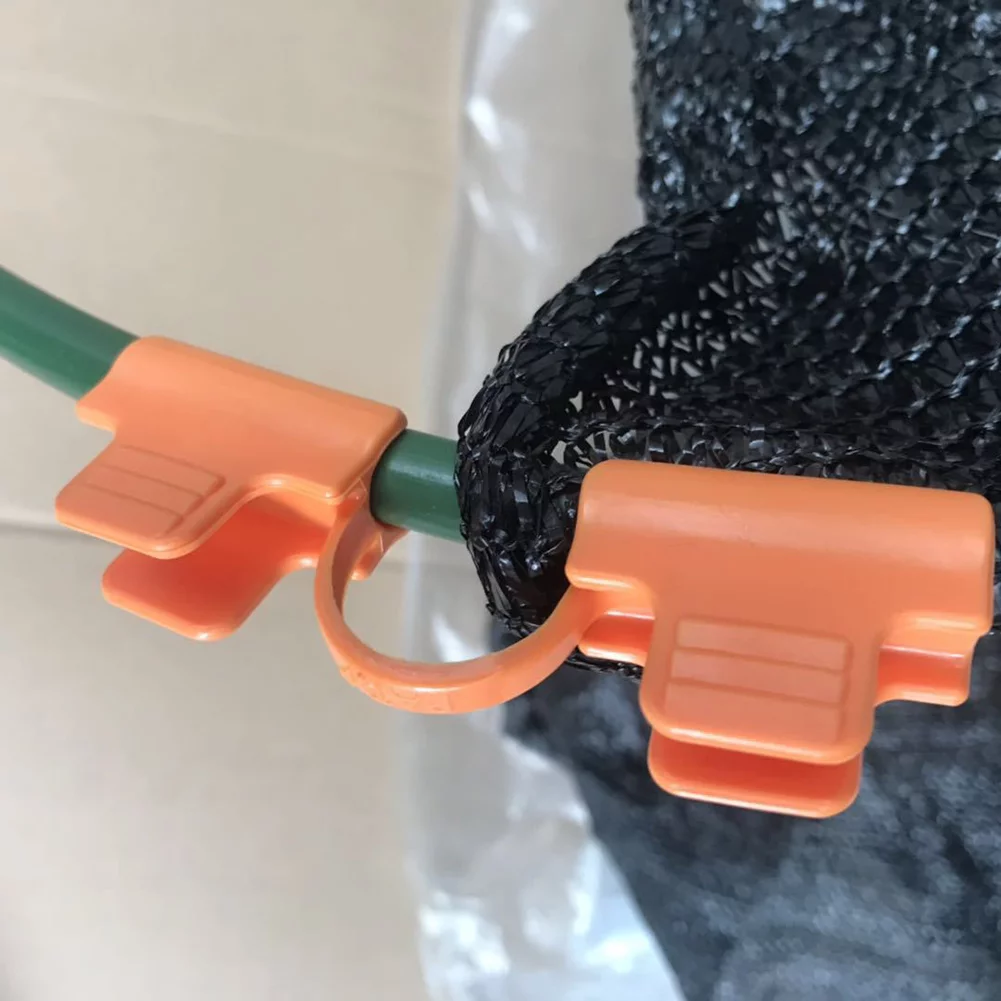30pcs Pipe Clamp Greenhouse Film Frame Vegetable Fruit Cover Insect Net Sunshade Net Fixing Clip Household Garden Supplies
