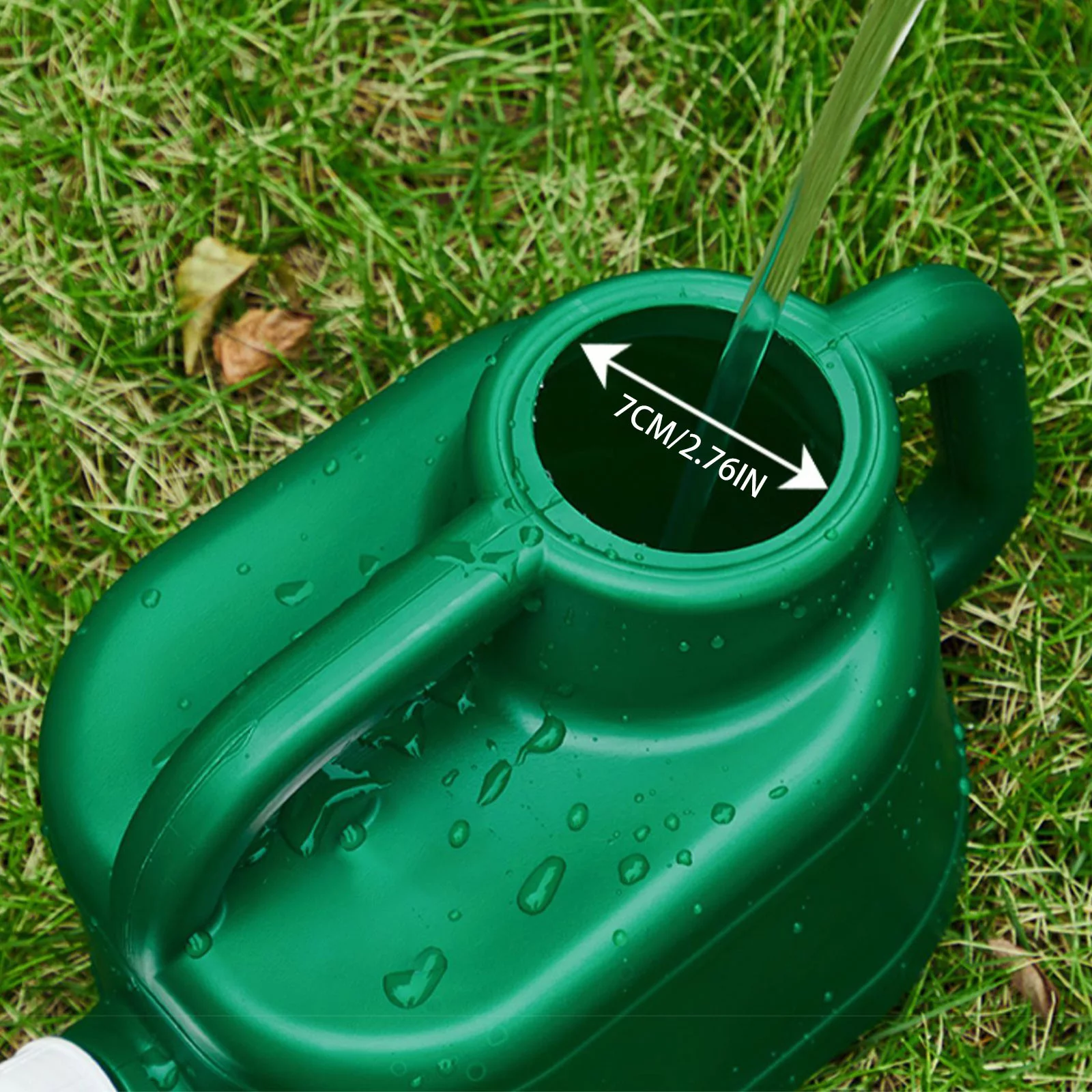 Watering Pot Sprinkler Long Mouth Thickened Sprinkler Vegetable Blow Molding Garden Flower Sprinkler 4L Metal Sprinkler Utility Tool