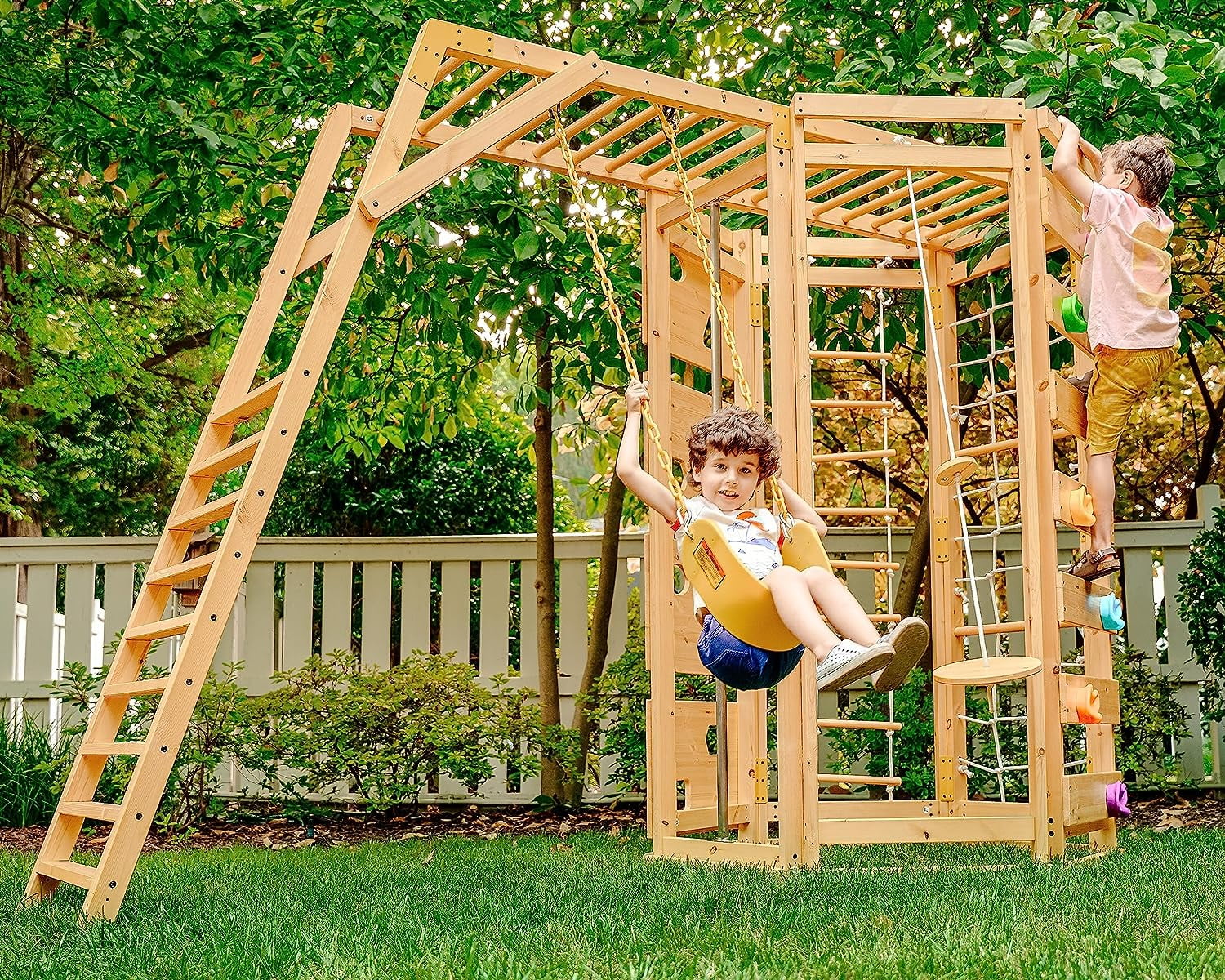 Avenlur Hawthorn 9-in-1 Outdoor Activity Center Playground Playset