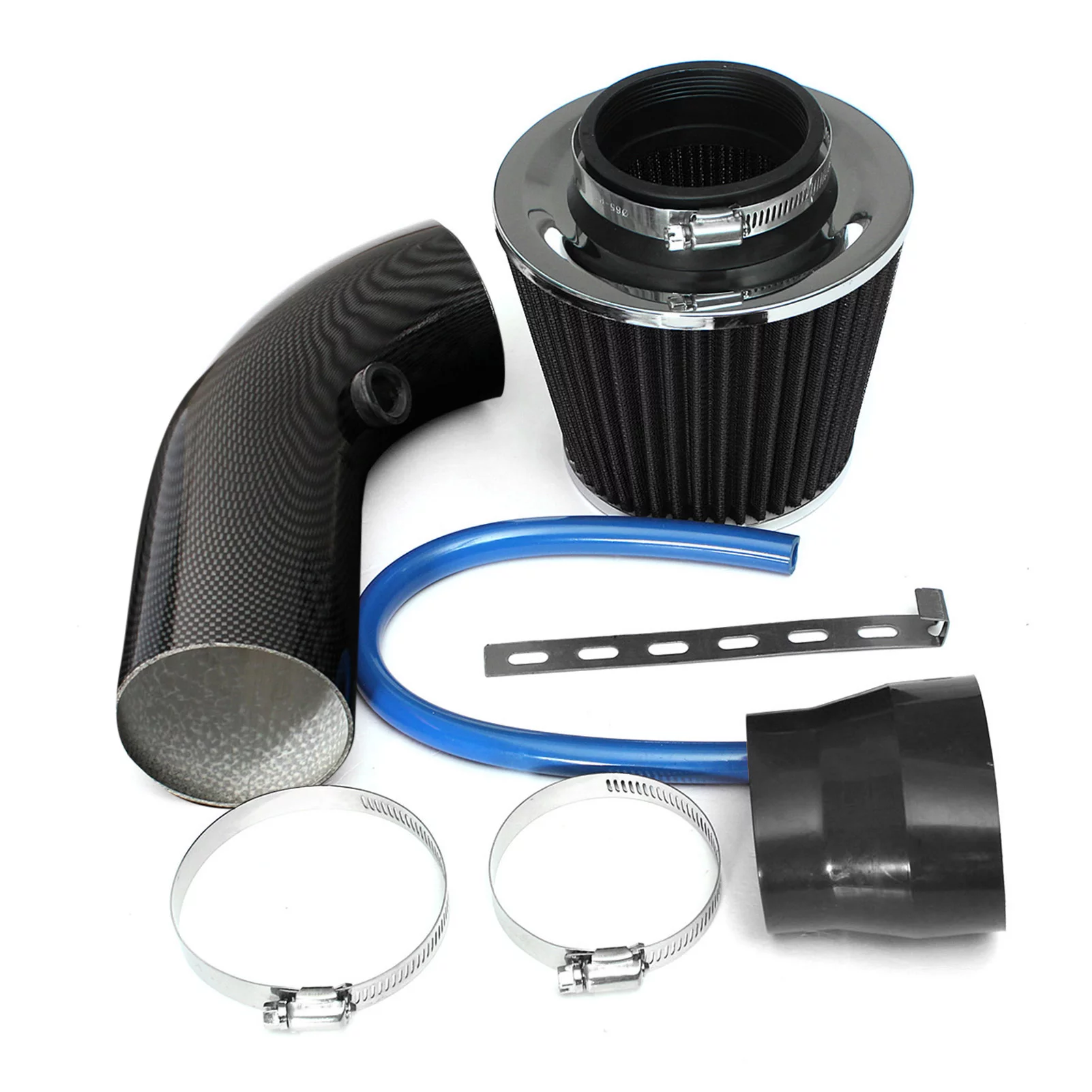 Air Intake, Intake Filter 64-76mm/3'' Universal Car Air Intake Induction Pipe Universal Car Cold Filter Induction Pipe Dsfen Buzhi Car Air Huiop