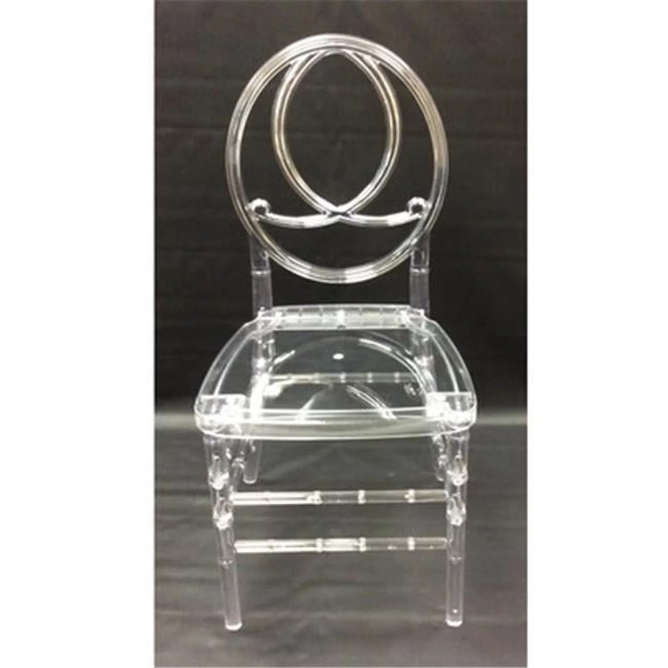 Grace Crystal Stackable Chair - Clear Ice - 36 x 16.25 x 17.75 in.