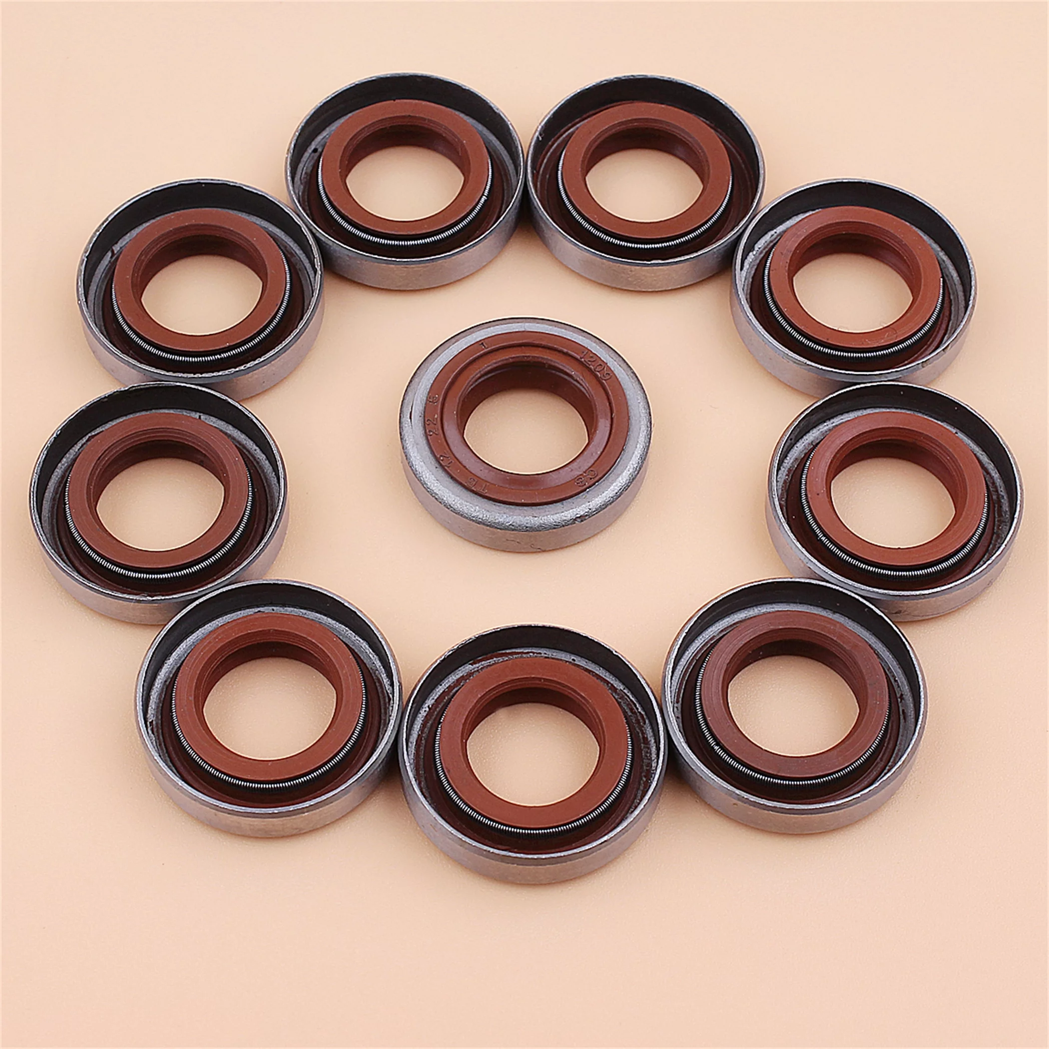 10pcs Crank Oil Seal for Stihl FS 80 85 90 120 200 250 300 350 380 400 450 480