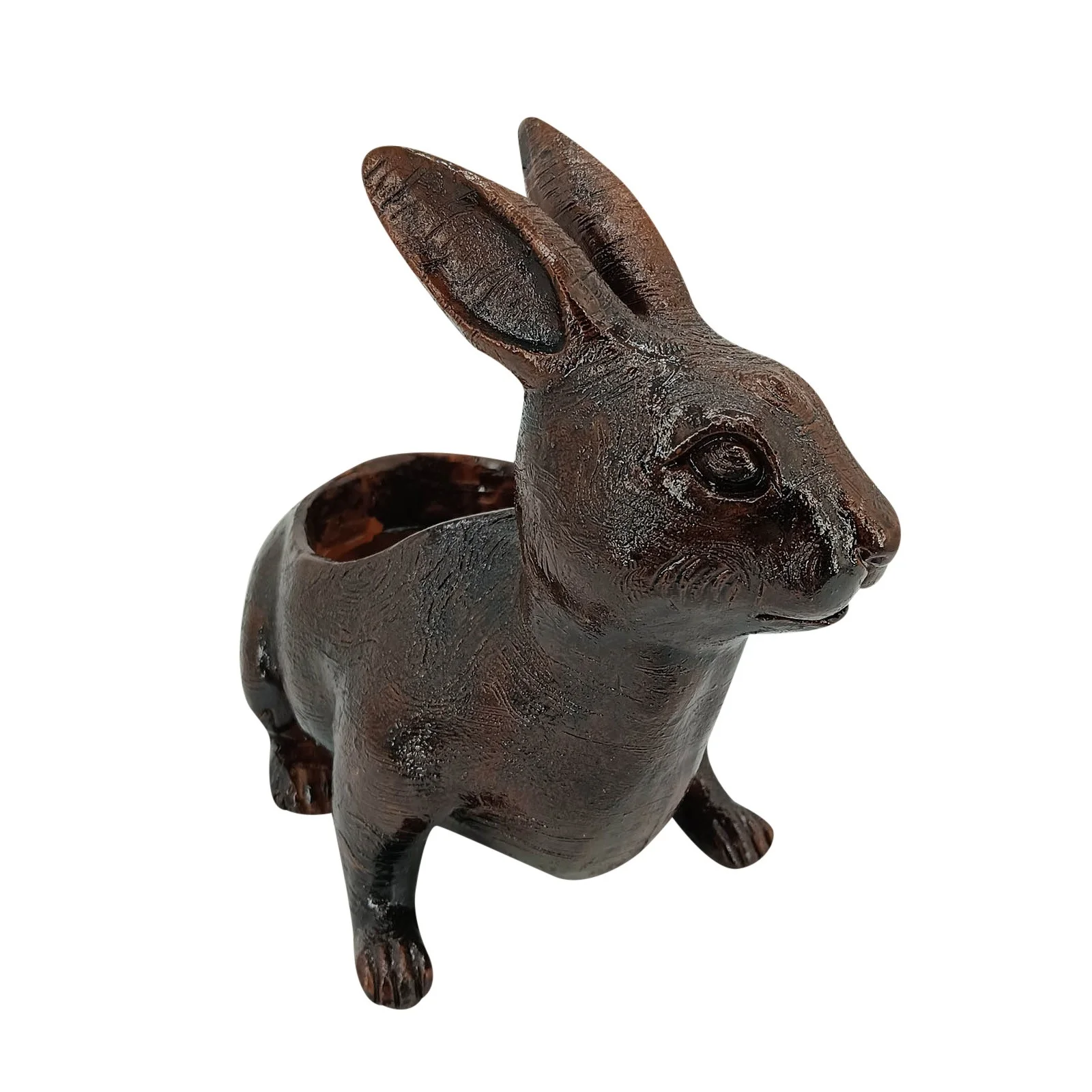 Valentines Day Gifts Resin Rabbit Shape Daisy The Planter Swing Face Planter Pot Hanging Resin Flower Head Planters For Indoor For String Of Pearls Ideal Gifts Succulent Po