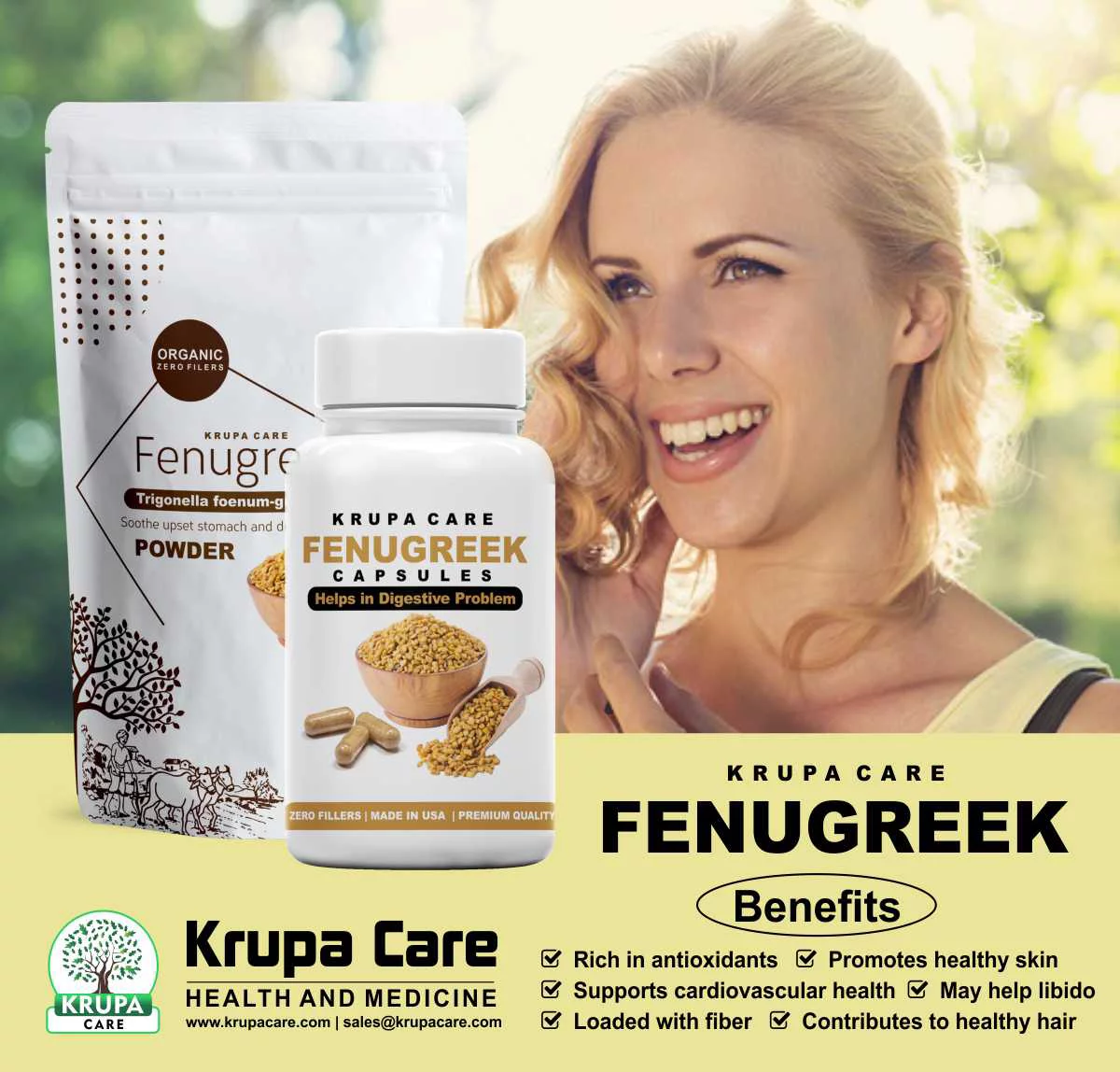 Fenugreek  seed  Powder  1 Pound (16 Ounce)