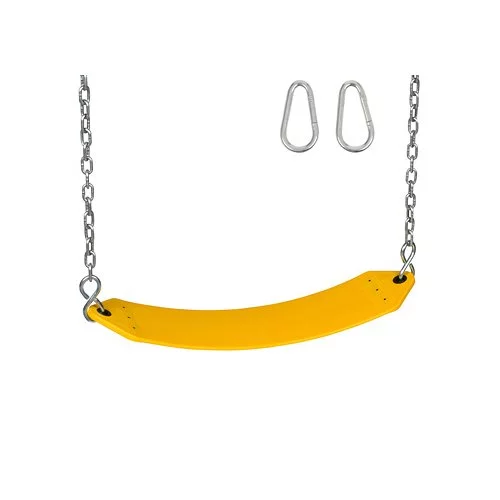 Swing Set Stuff Inc. Residential Belt Seat with Chains and Hooks (Red)