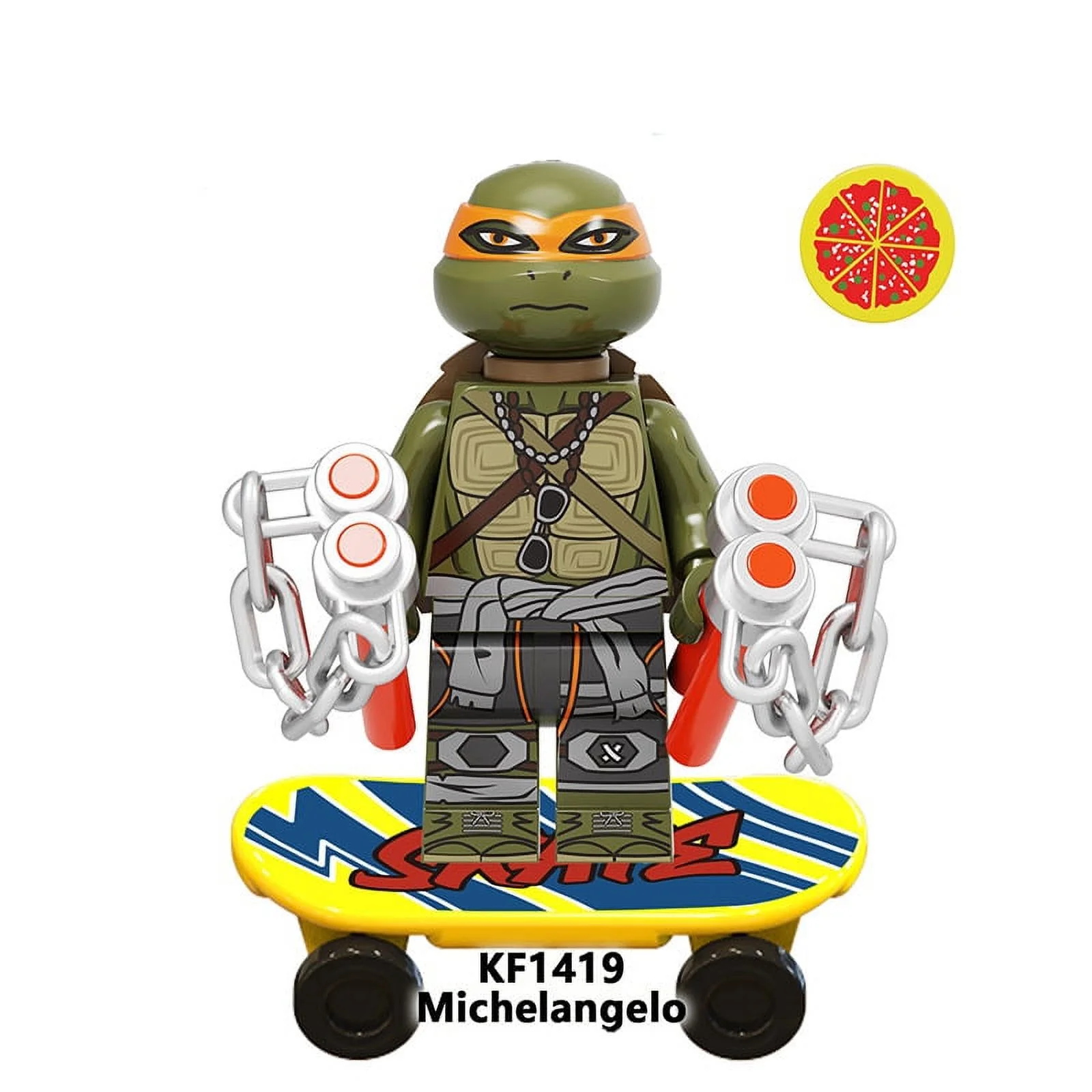 Teenage Mutant Ninja Turtles Mutant Mayhem Building Block Figure x 4 Sets B