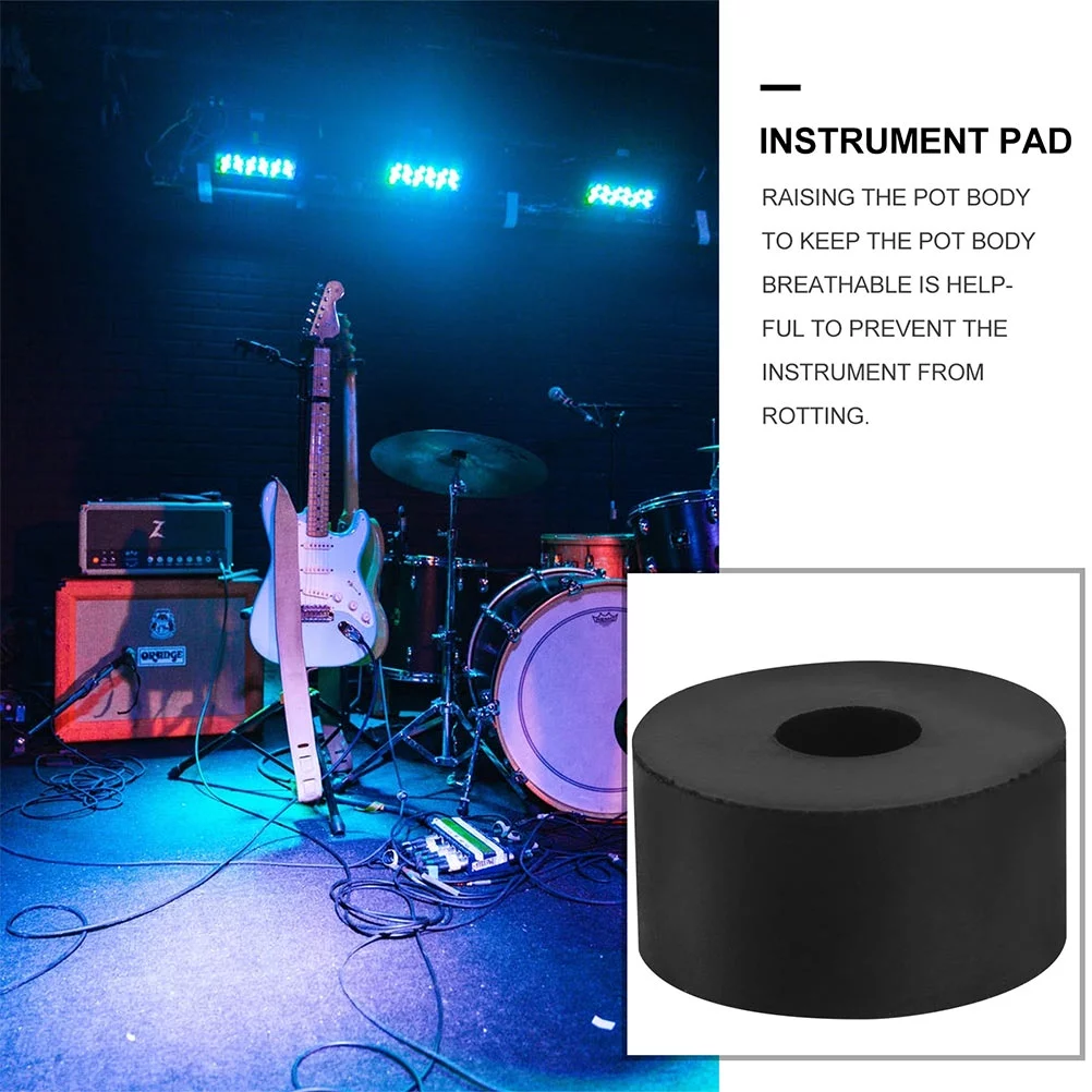 Guichaokj 16pcs Flowerpot Foot Pad Round Rubber Absorbing Mat Shockproof Plant Pot Cushion