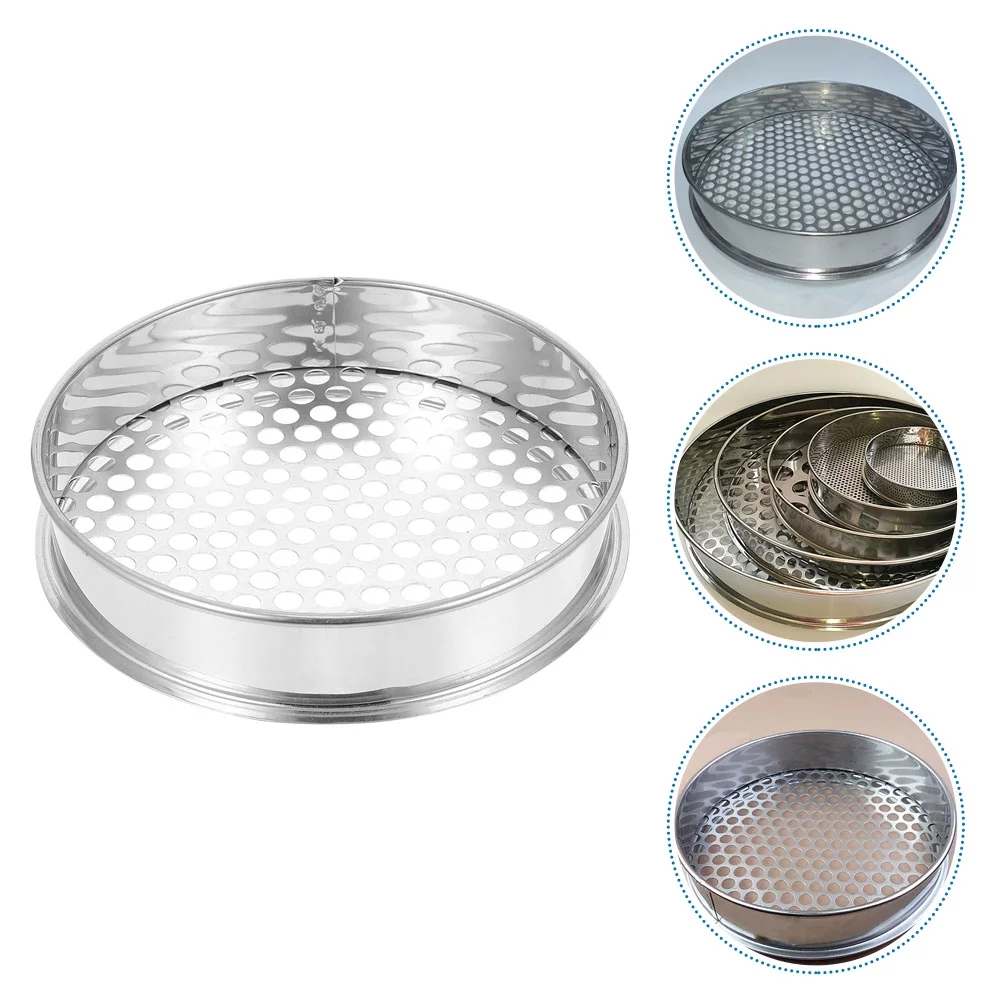 Soil Sieve Garden Mesh Sifter Riddle Gardening Sifting Pan Bonsai Seeding Screen Cultivation Supply Tool Sift Sieves