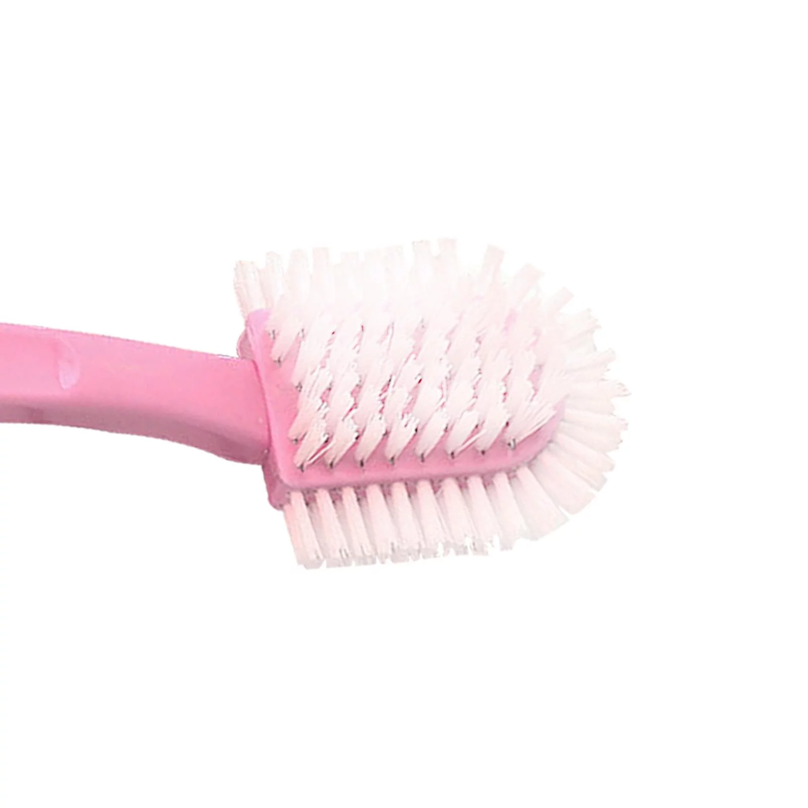 Multifunctional double-sided shoe washing brush PP material Durable with hanging Pink