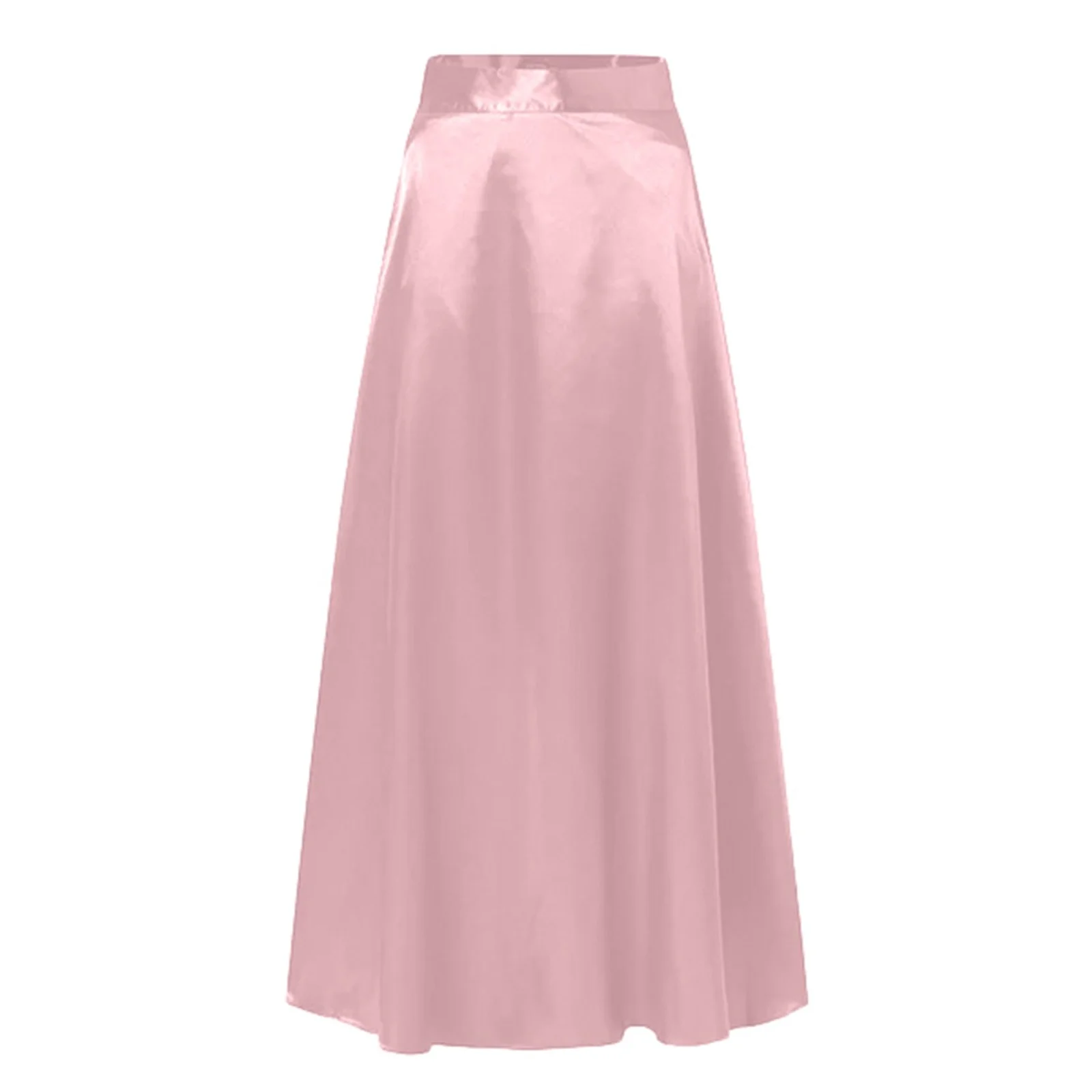 Winter Skater Skirt Women'S High Waisted Evening Satin Casual Loose A Line Extra Long Skirt Skirt Sets Women 2 Piece Outfits Sexy