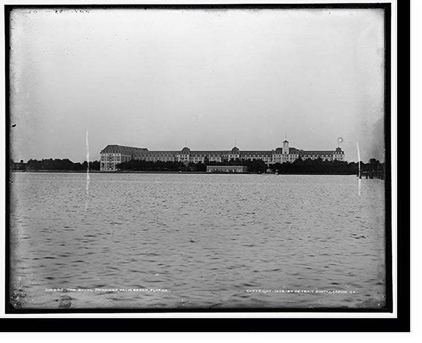 Historic Framed Print, The Royal Poinciana, Palm Beach, Florida, 17-7/8